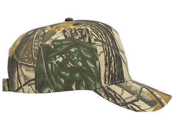 120-838 OTTO CAP Camouflage 5 Panel Mid Profile Style Cap