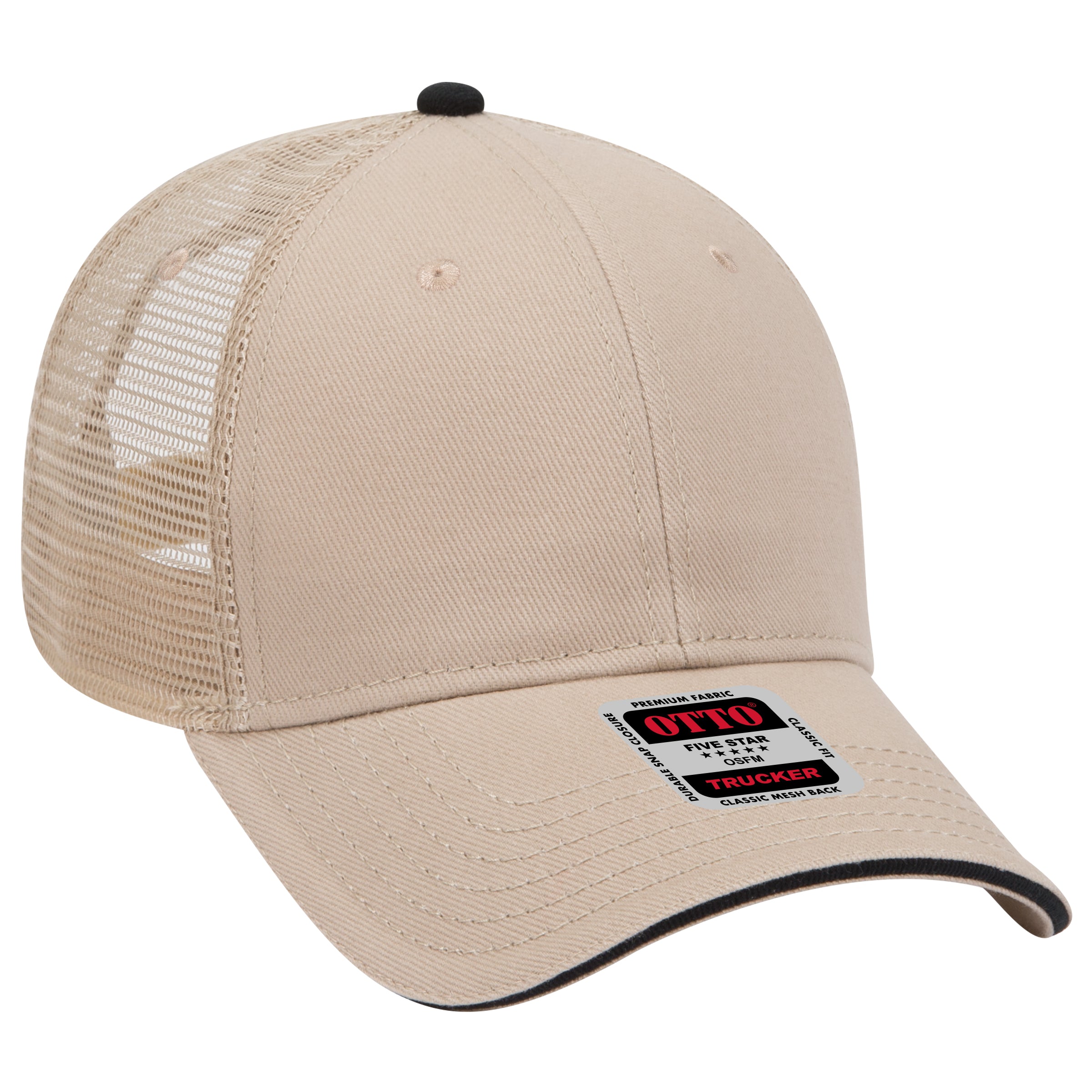 84-482 OTTO CAP 6 Panel Low Profile Mesh Back Trucker Hat