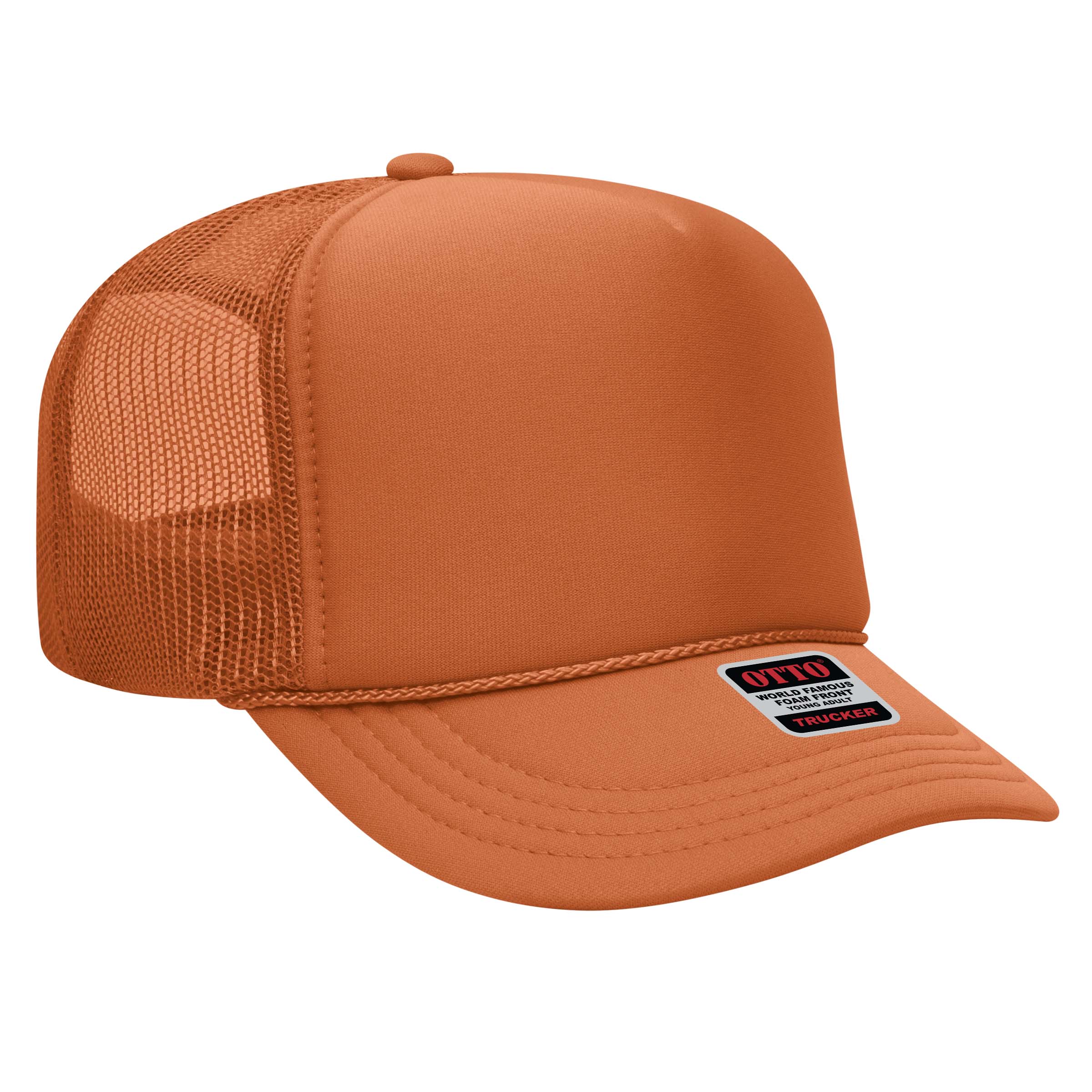 39-165 OTTO CAP 5 Panel High Crown Mesh Back Trucker Hat