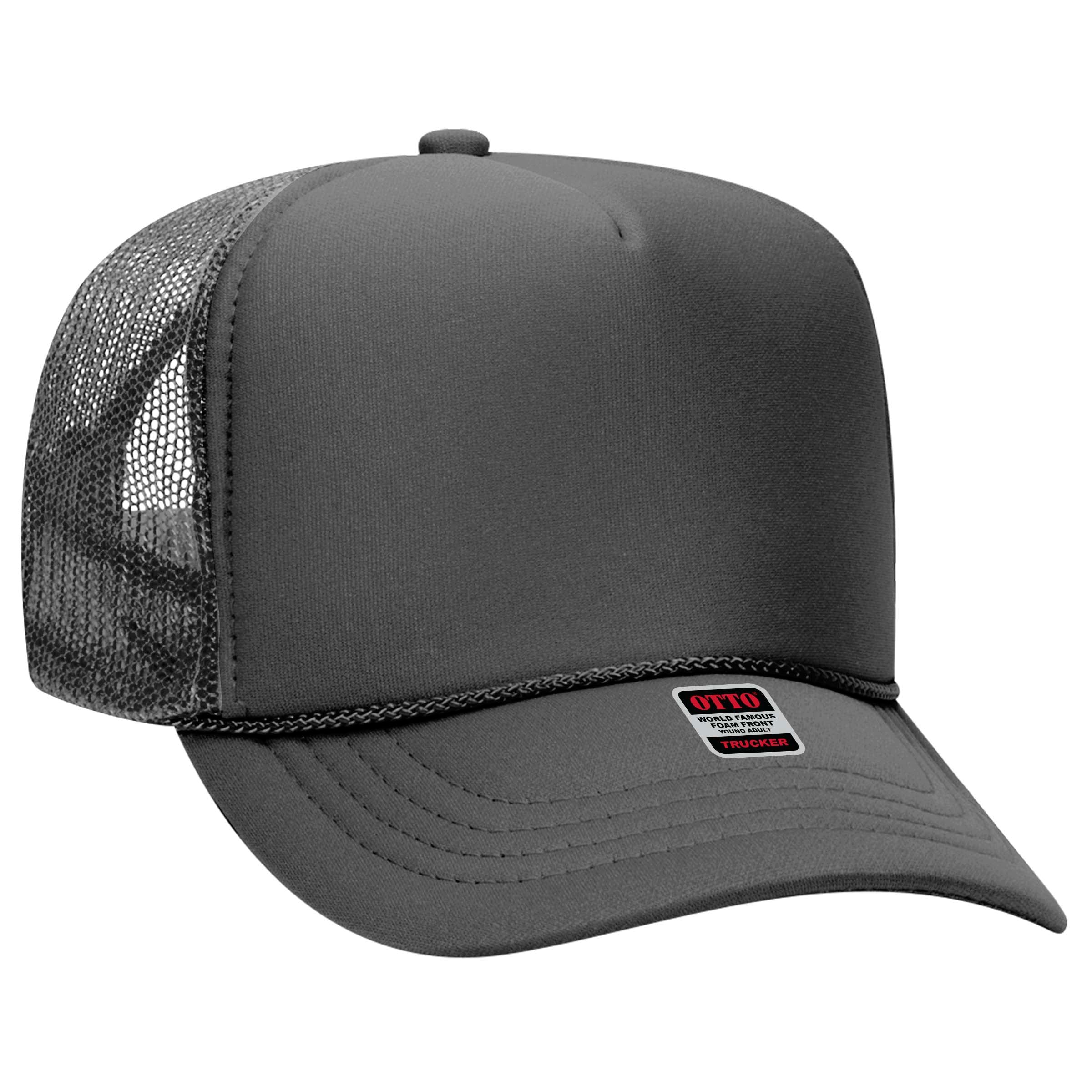39-165 OTTO CAP 5 Panel High Crown Mesh Back Trucker Hat