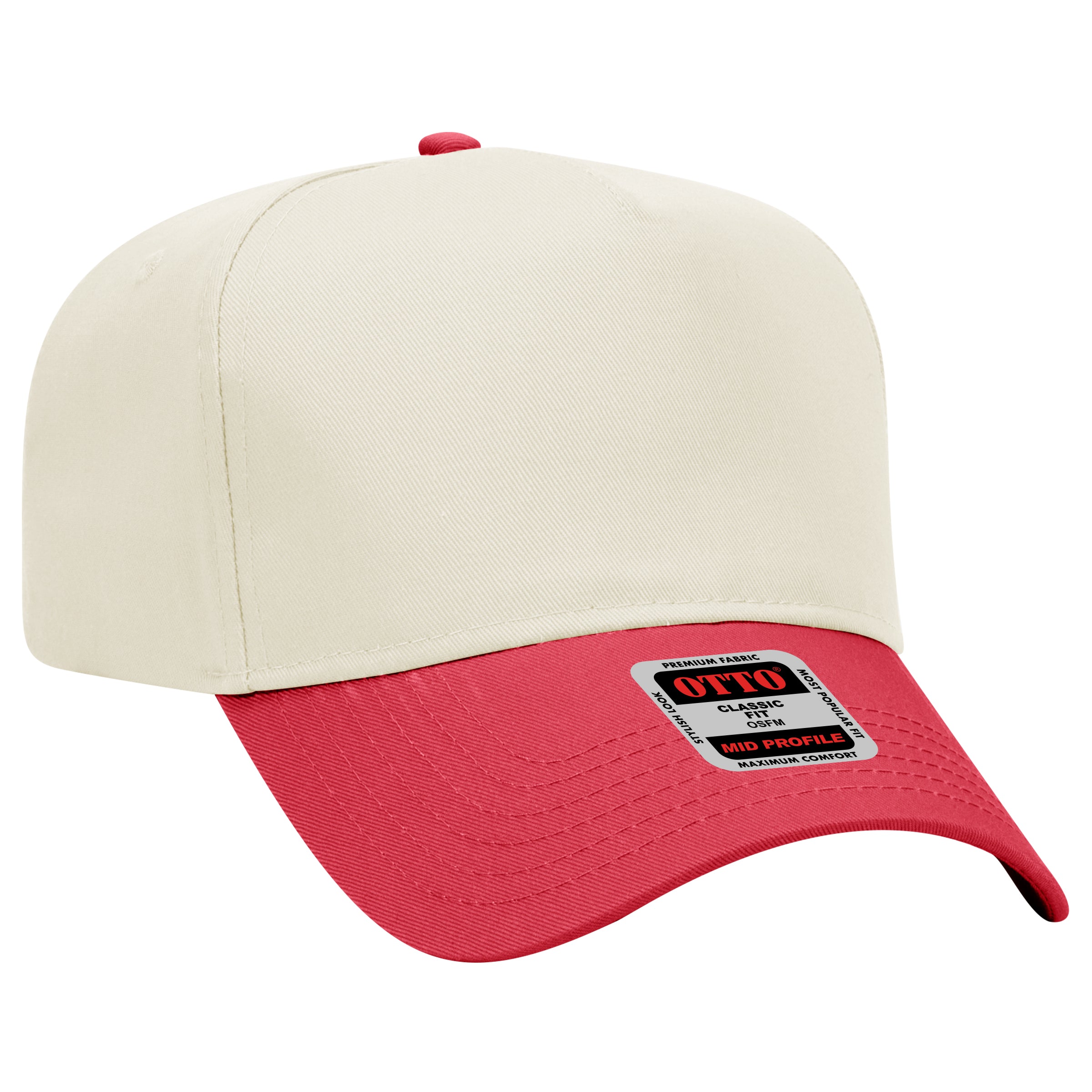 31-069 OTTO CAP 5 Panel Mid Profile Baseball Cap