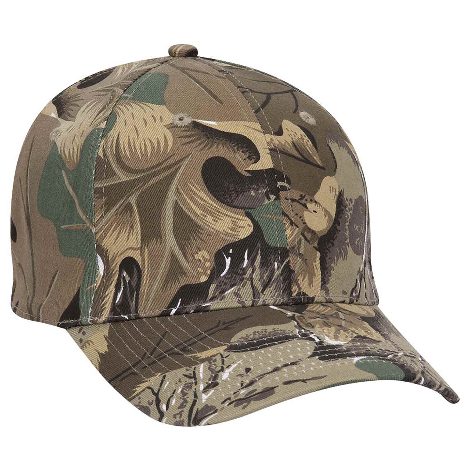 77-379 OTTO CAP "OTTO FLEX" Camouflage 6 Panel Low Profile Baseball Cap
