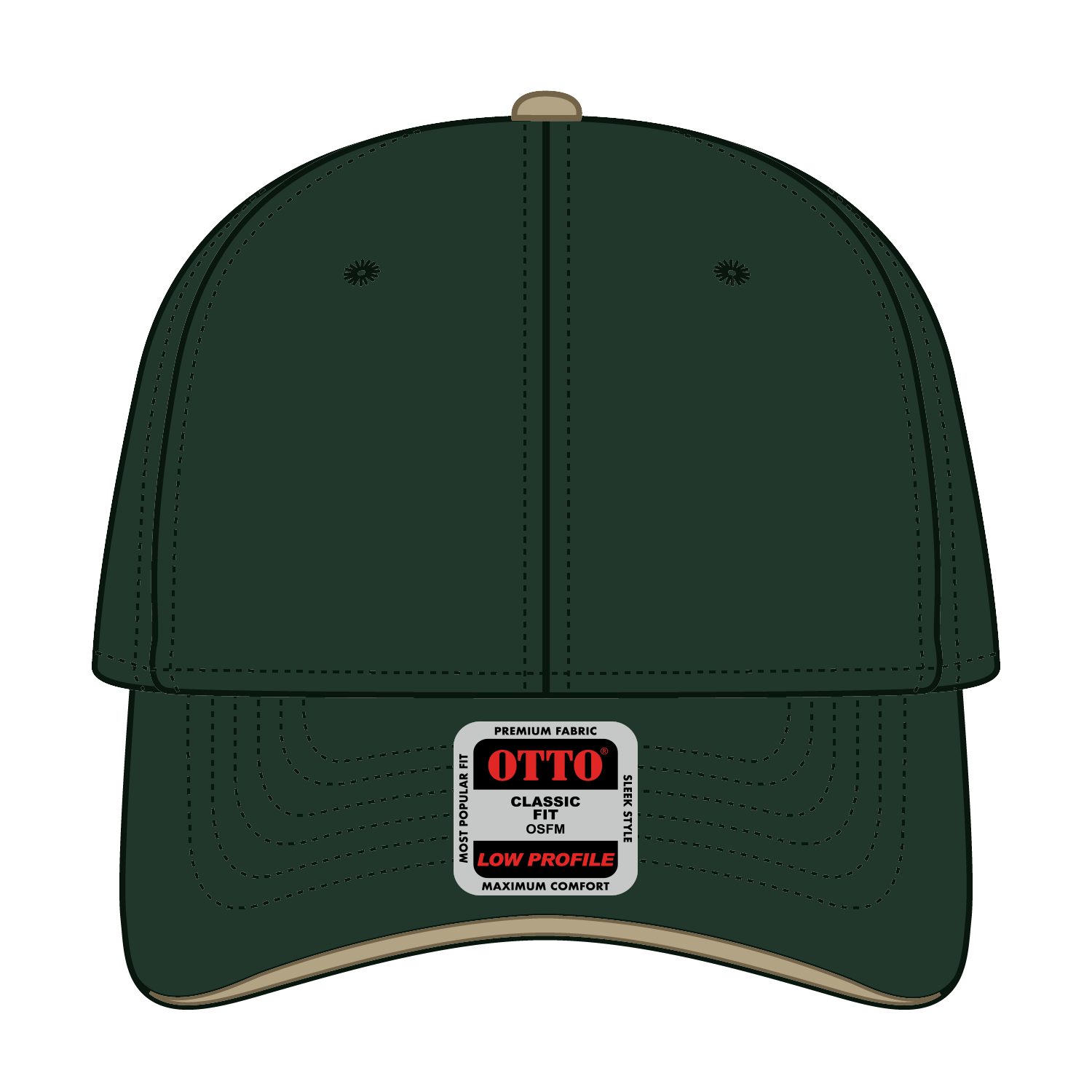 23-430 OTTO CAP 6 Panel Low Profile Baseball Cap