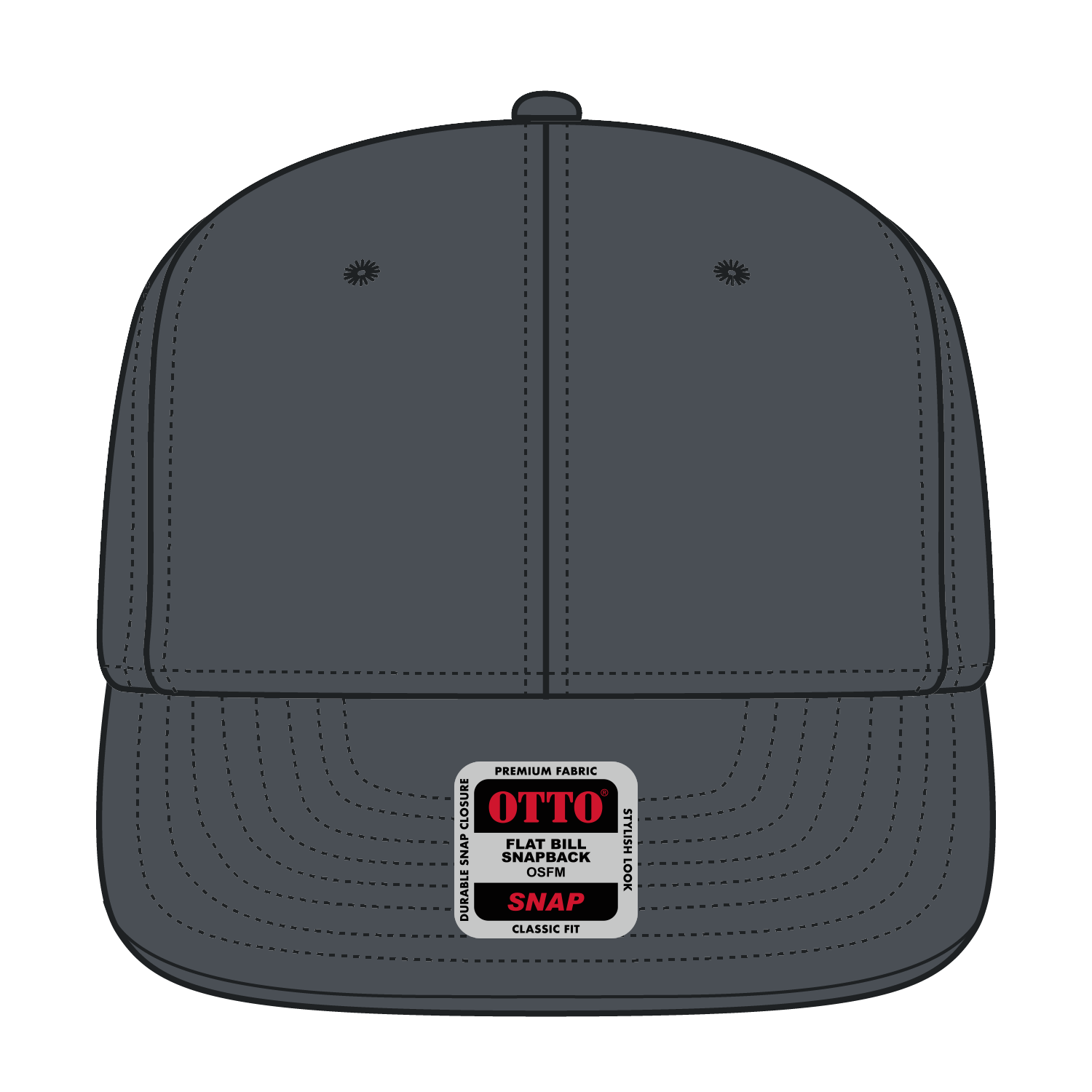 125-978 OTTO CAP "OTTO SNAP" 6 Panel Pro Style Snapback Hat