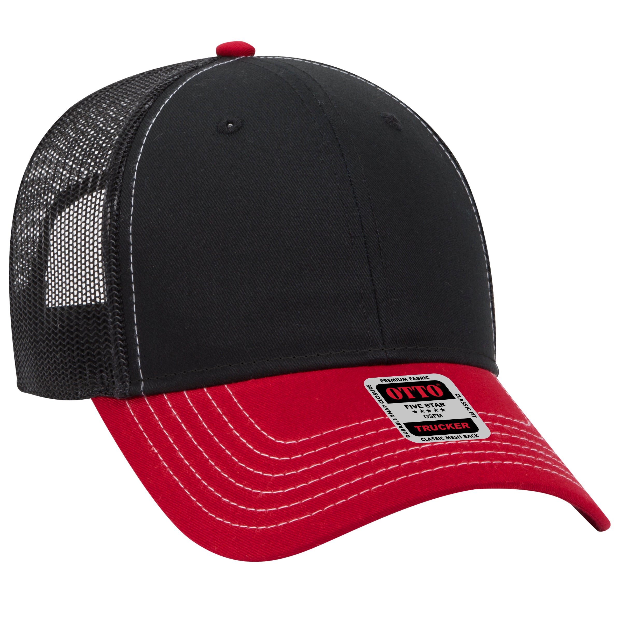 83-1239 OTTO CAP 6 Panel Low Profile Mesh Back Trucker Hat