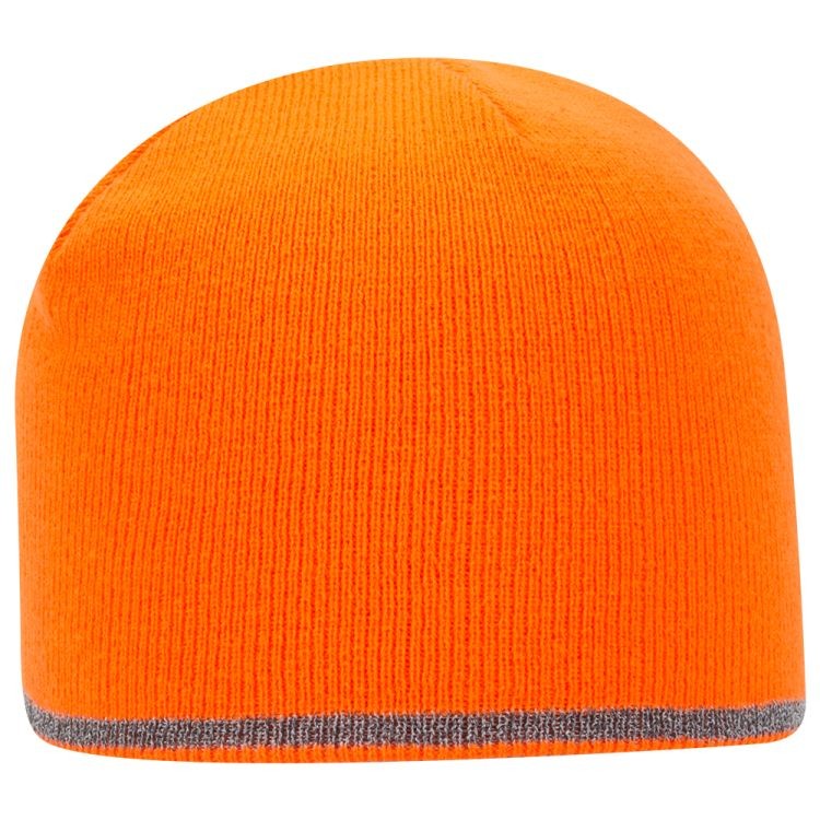 91-1237 OTTO CAP 9" Classic Knit Beanie w/ Reflective Stripe