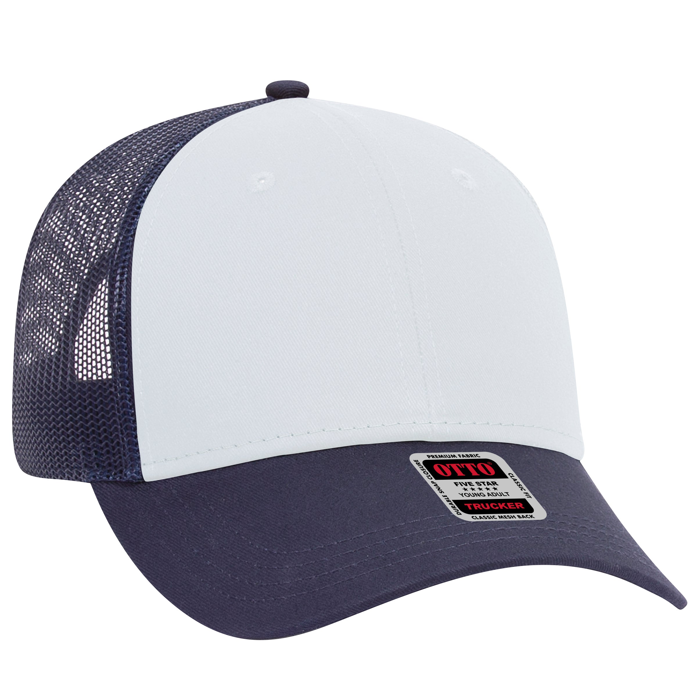 83-473 OTTO CAP 6 Panel Low Profile Mesh Back Trucker Hat