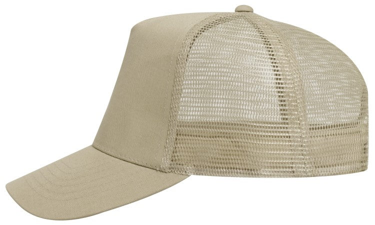 32-1104 OTTO CAP 5 Panel Mid Profile Mesh Back Trucker Hat