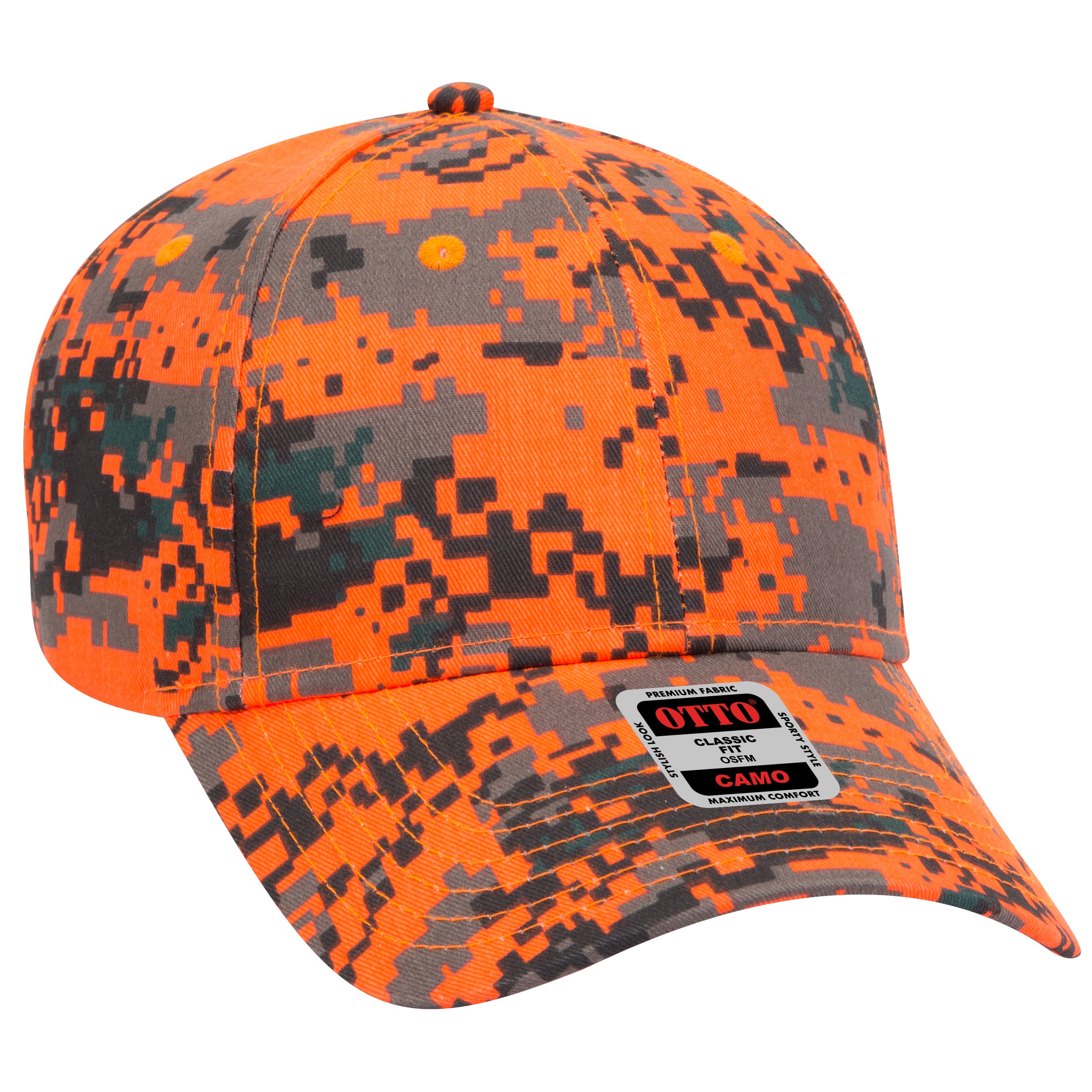 78-353 OTTO CAP Camouflage 6 Panel Low Profile Baseball Cap