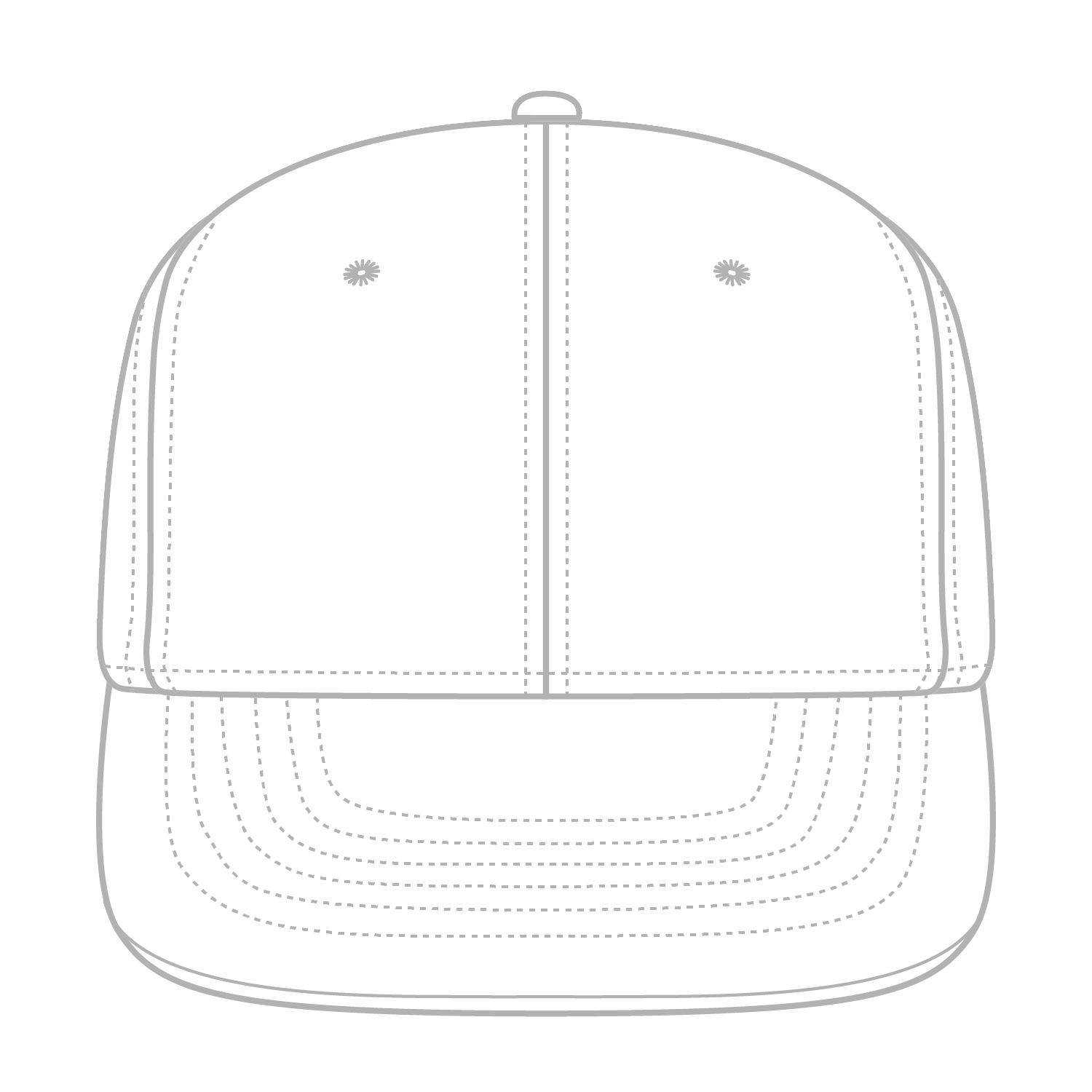 13-680 OTTO CAP "OTTO FLEX" 6 Panel Mid Profile Flat Visor Baseball Cap