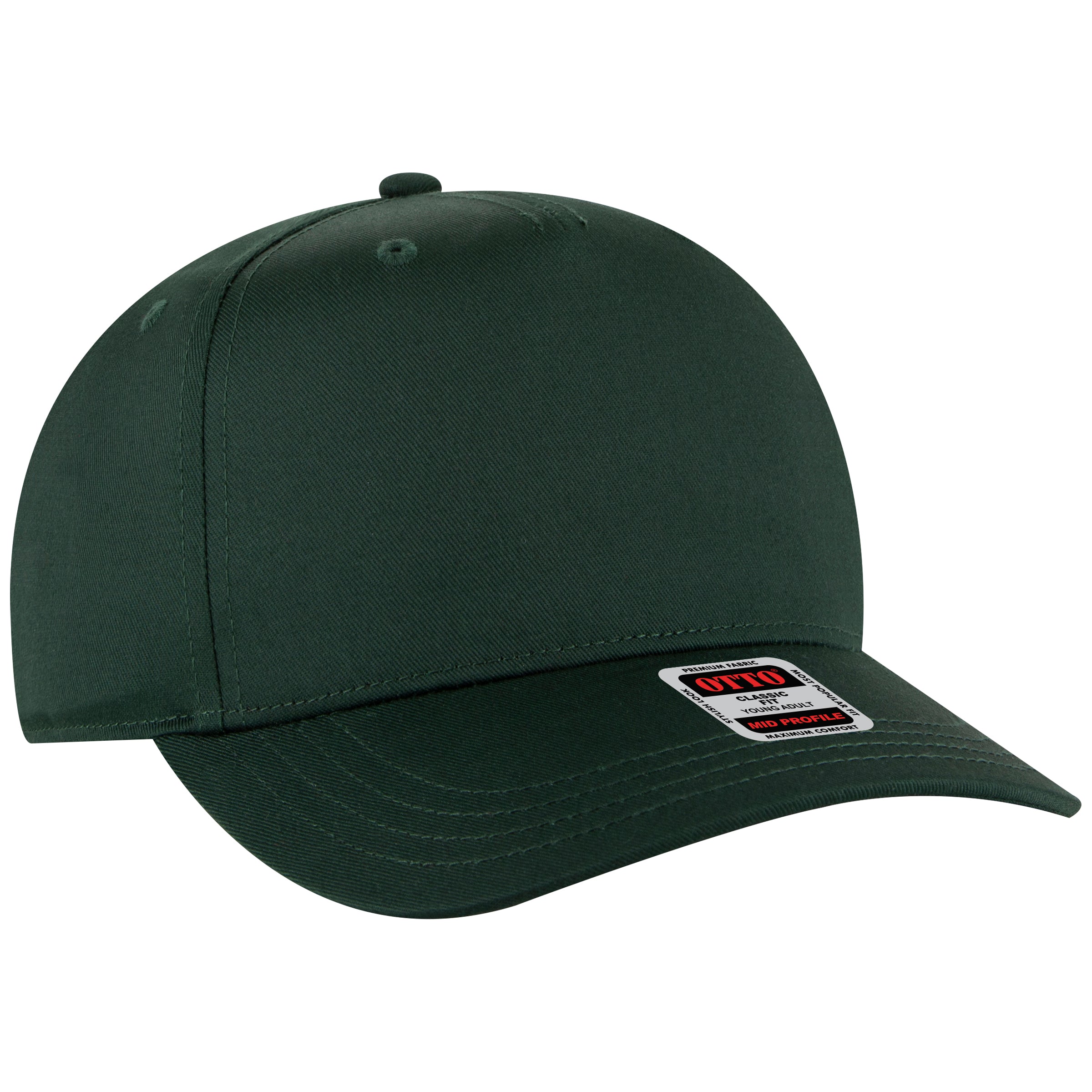 31-069 OTTO CAP 5 Panel Mid Profile Baseball Cap