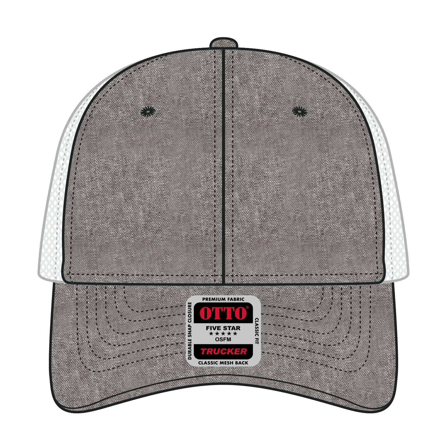 83-473 OTTO CAP 6 Panel Low Profile Mesh Back Trucker Hat