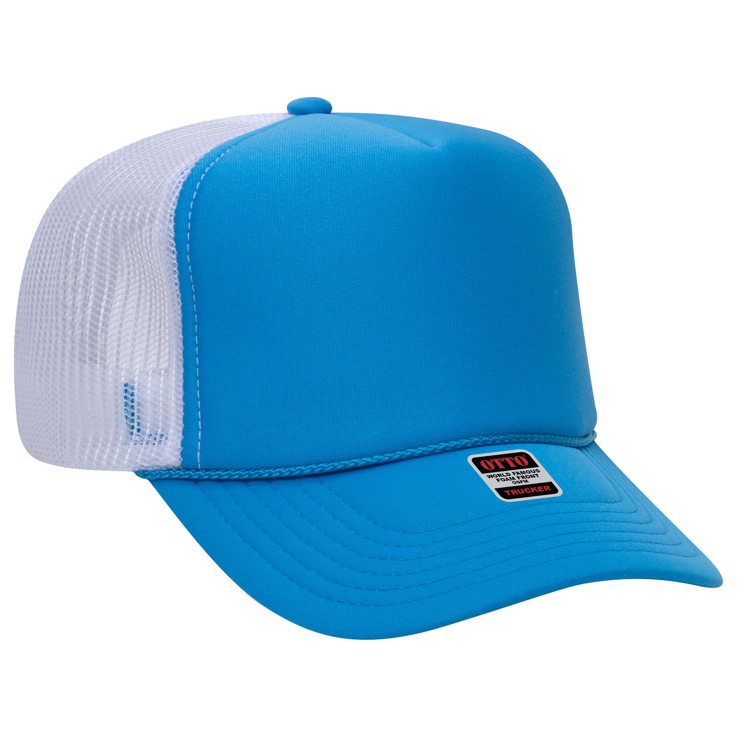 39-165 OTTO CAP 5 Panel High Crown Mesh Back Trucker Hat