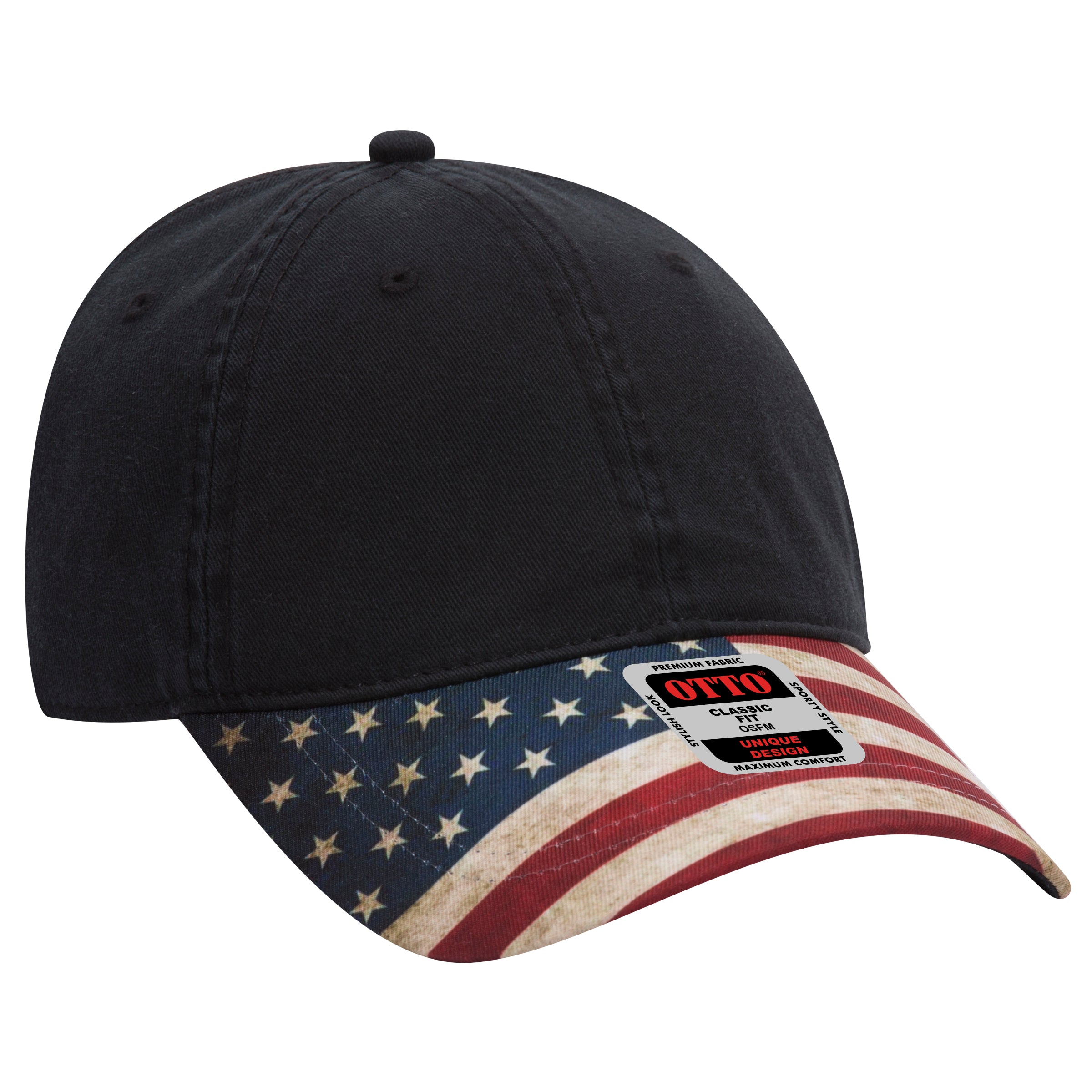 80-1180 OTTO CAP 6 Panel Low Profile Baseball Cap