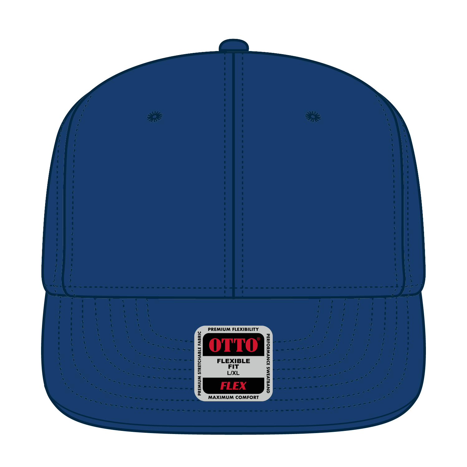 13-1329 OTTO CAP "OTTO FLEX" 6 Panel Mid Profile Style Baseball Cap