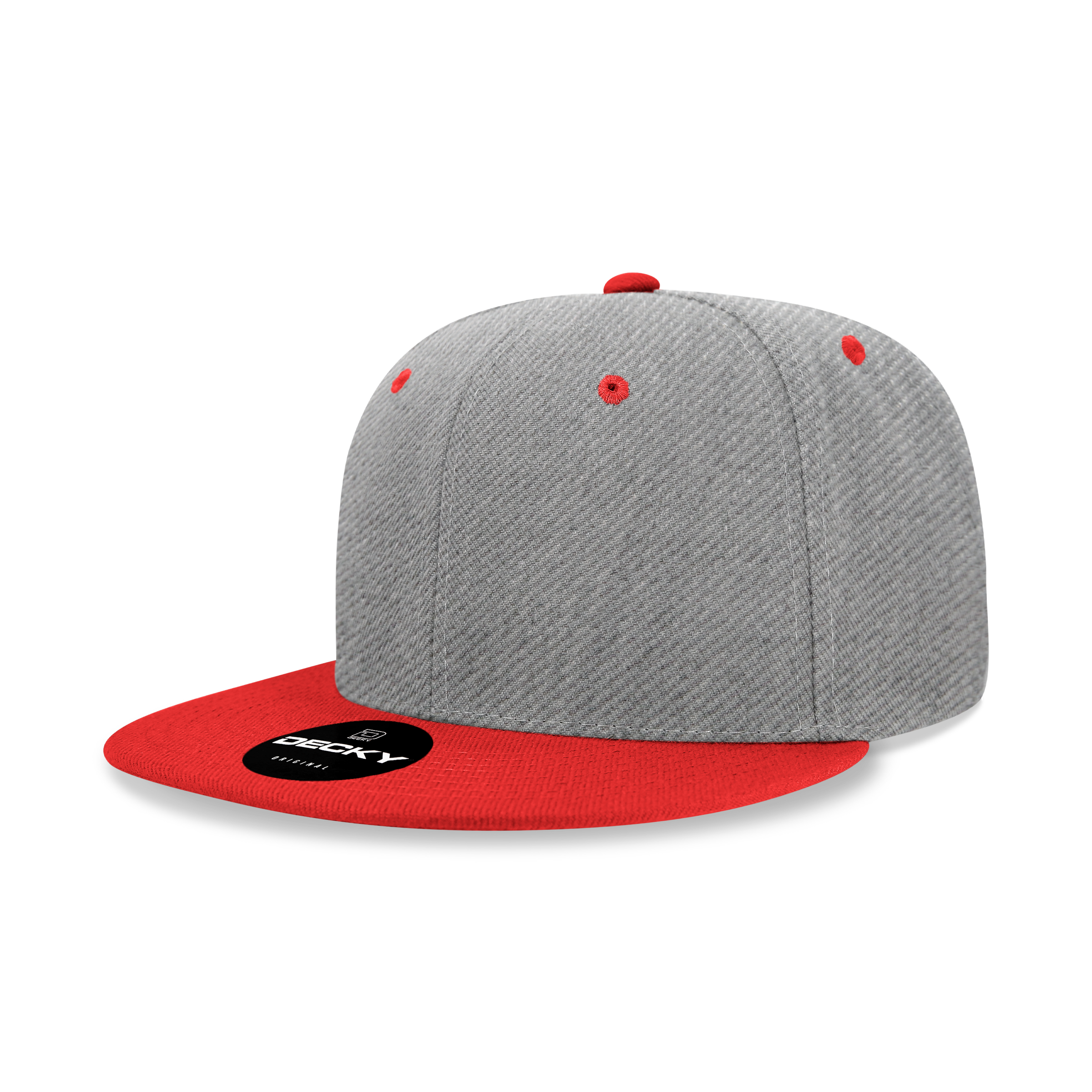 SKU:6020-2HGYRED|COLOR:HeatherGrey/Red