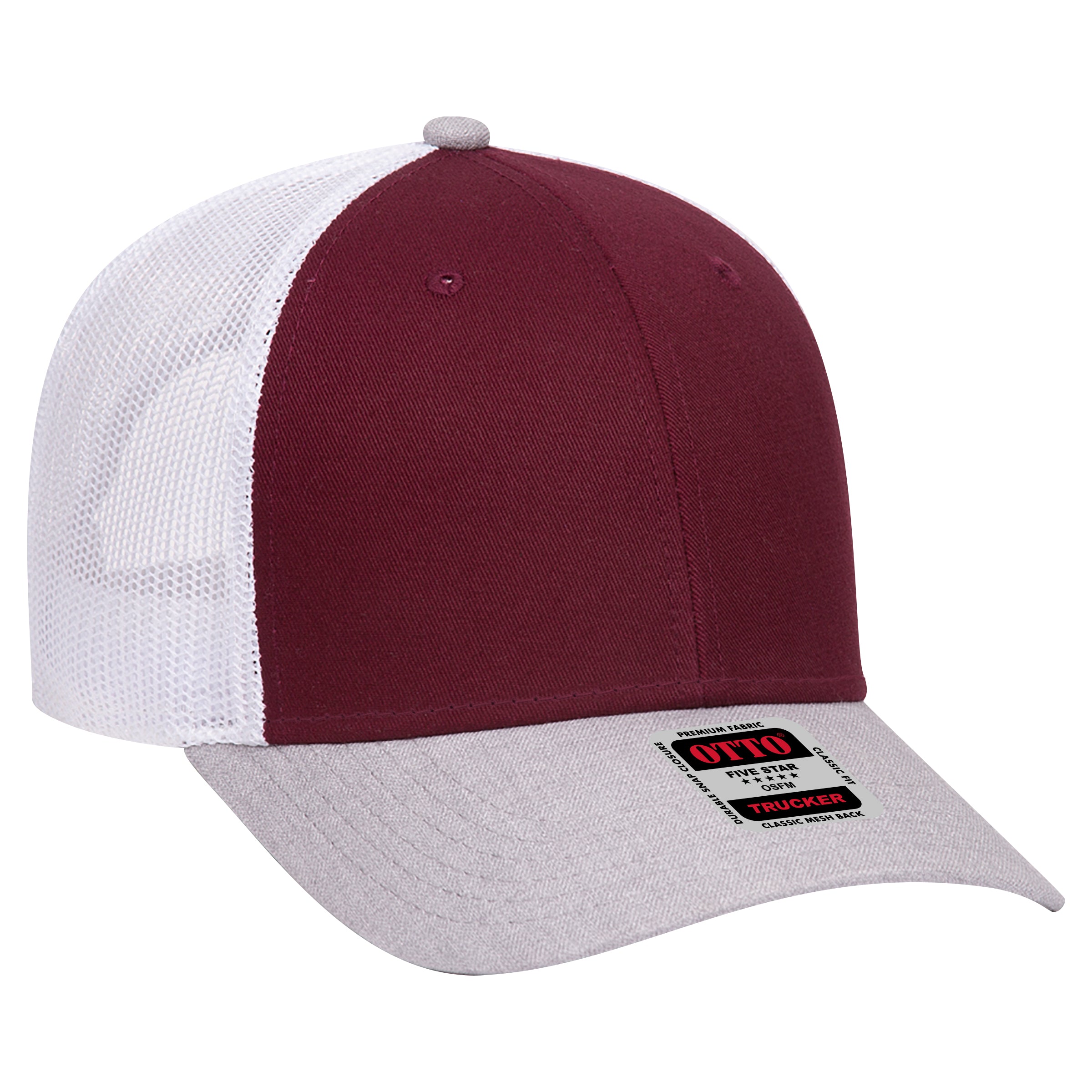 83-1239 OTTO CAP 6 Panel Low Profile Mesh Back Trucker Hat