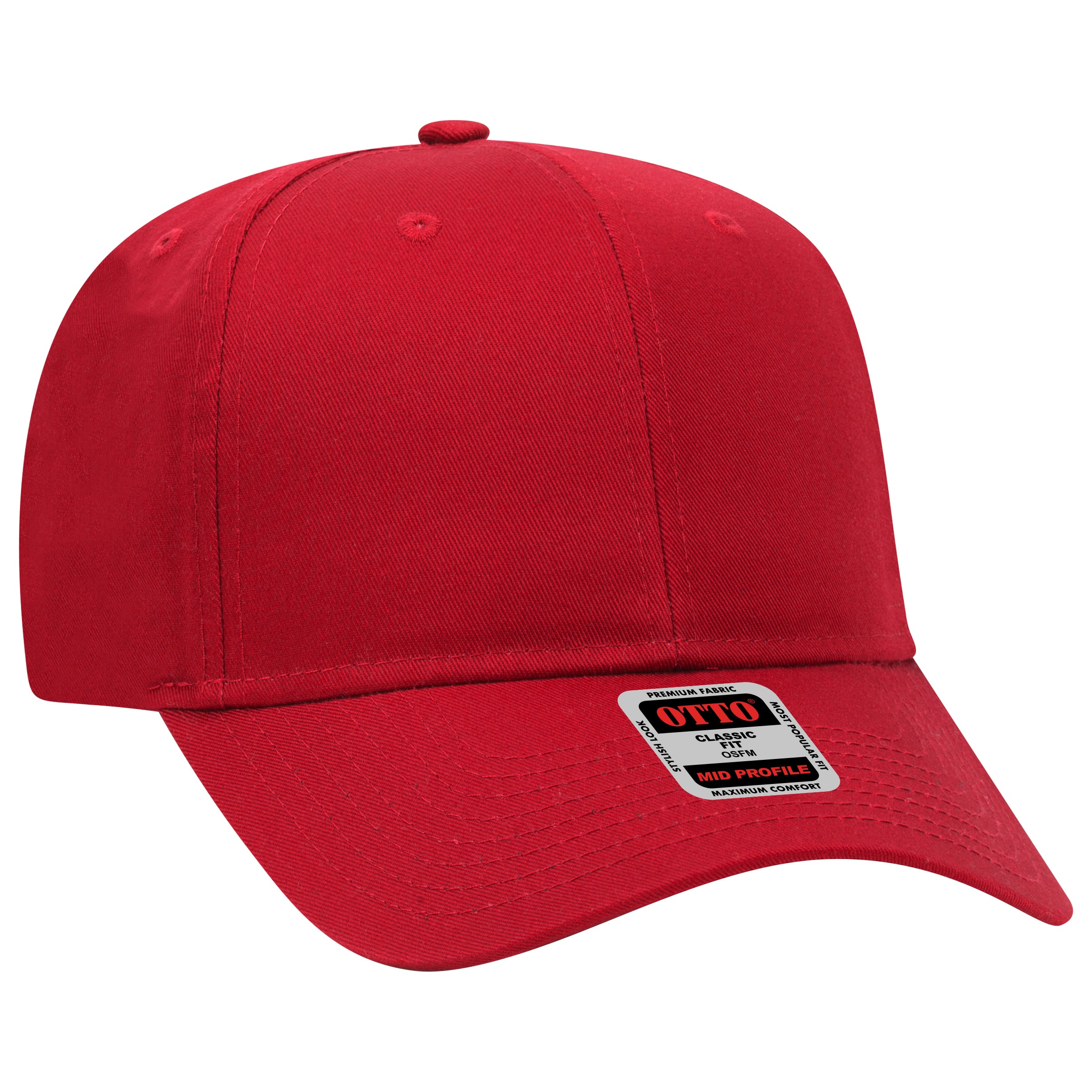 27-079 OTTO CAP 6 Panel Mid Profile Baseball Cap