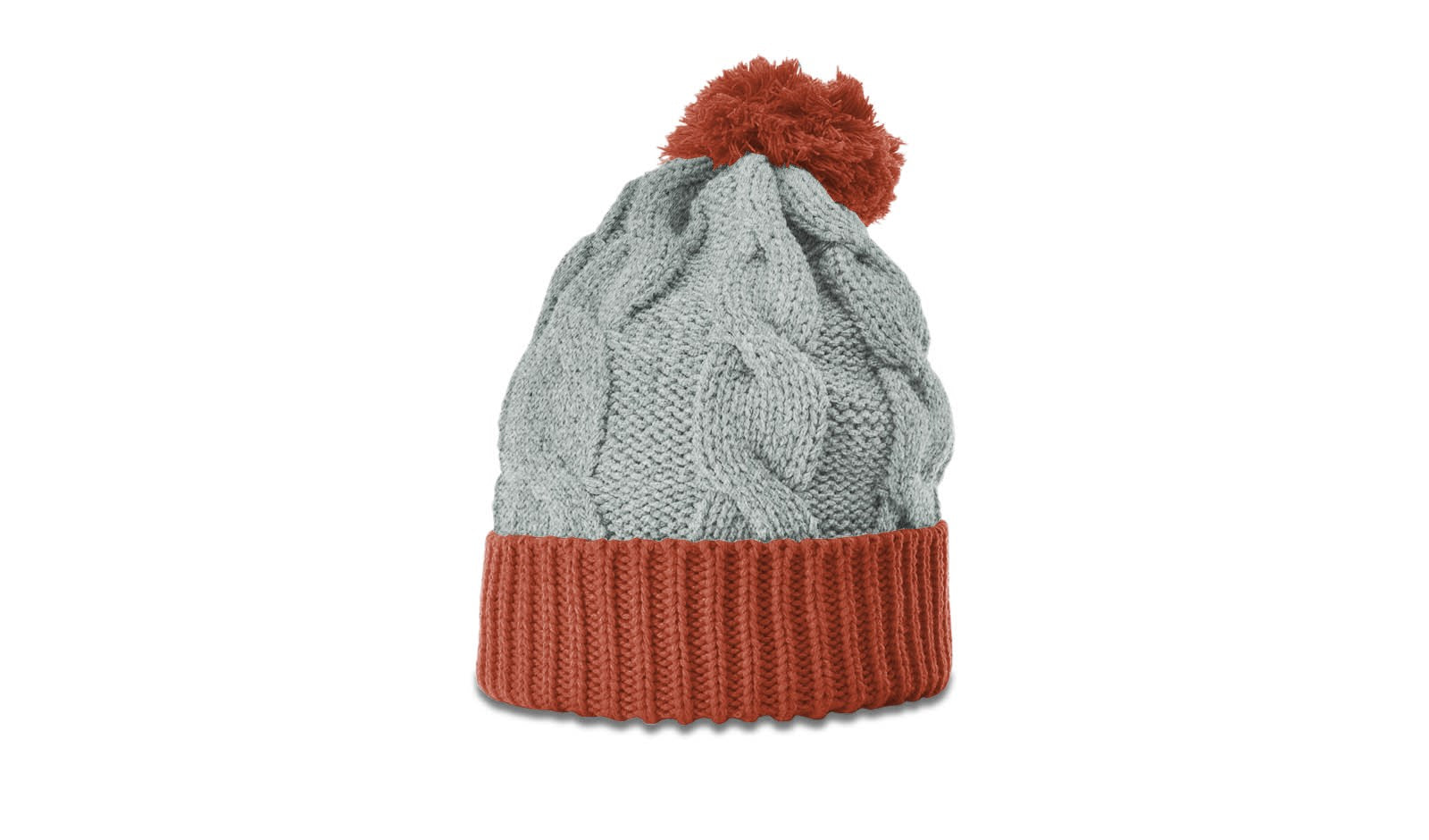 Richardson 141 Chunk Twist Knit Beanie with Cuff &amp; Pom