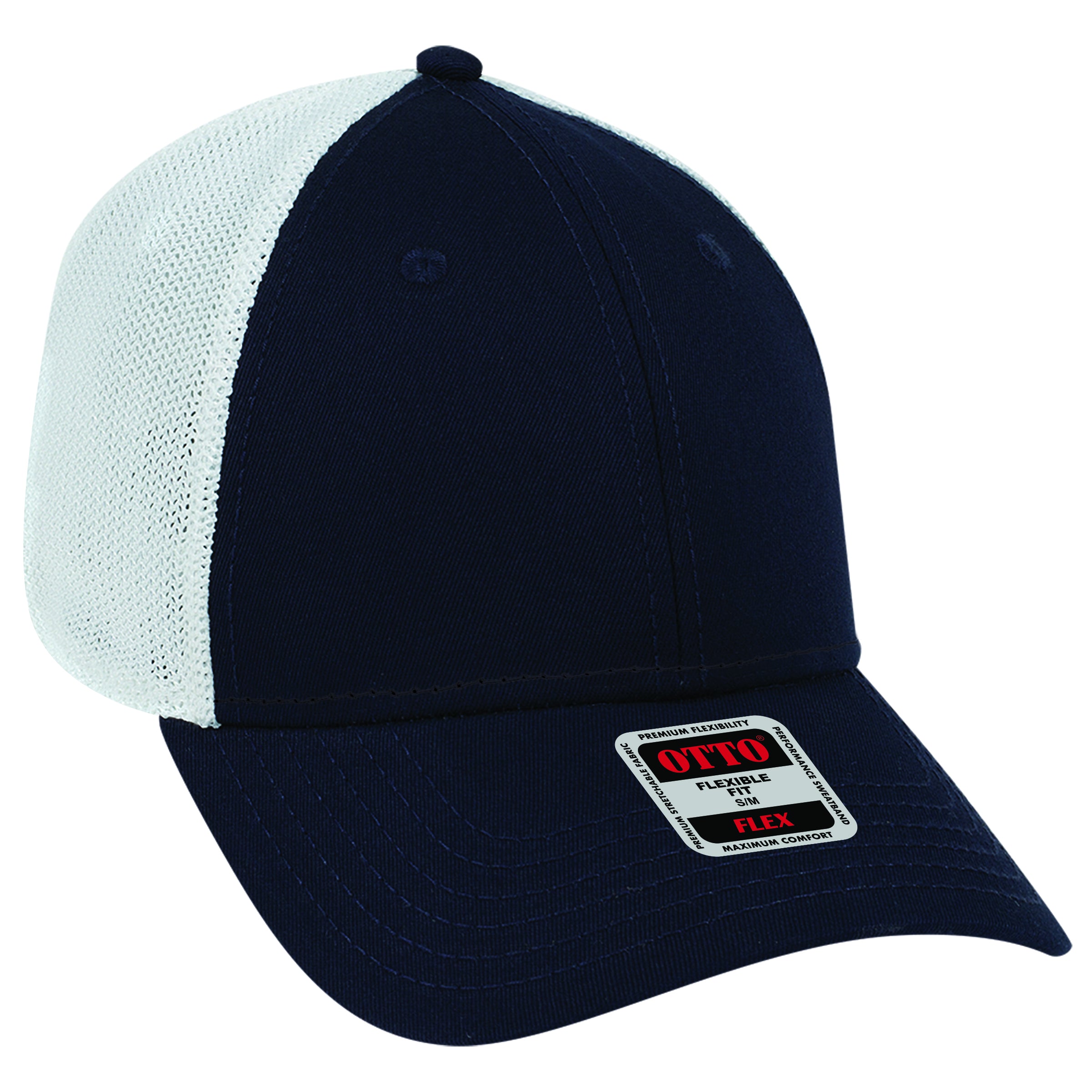 135-1230 OTTO CAP "OTTO FLEX" 6 Panel Low Profile Mesh Back Trucker Hat