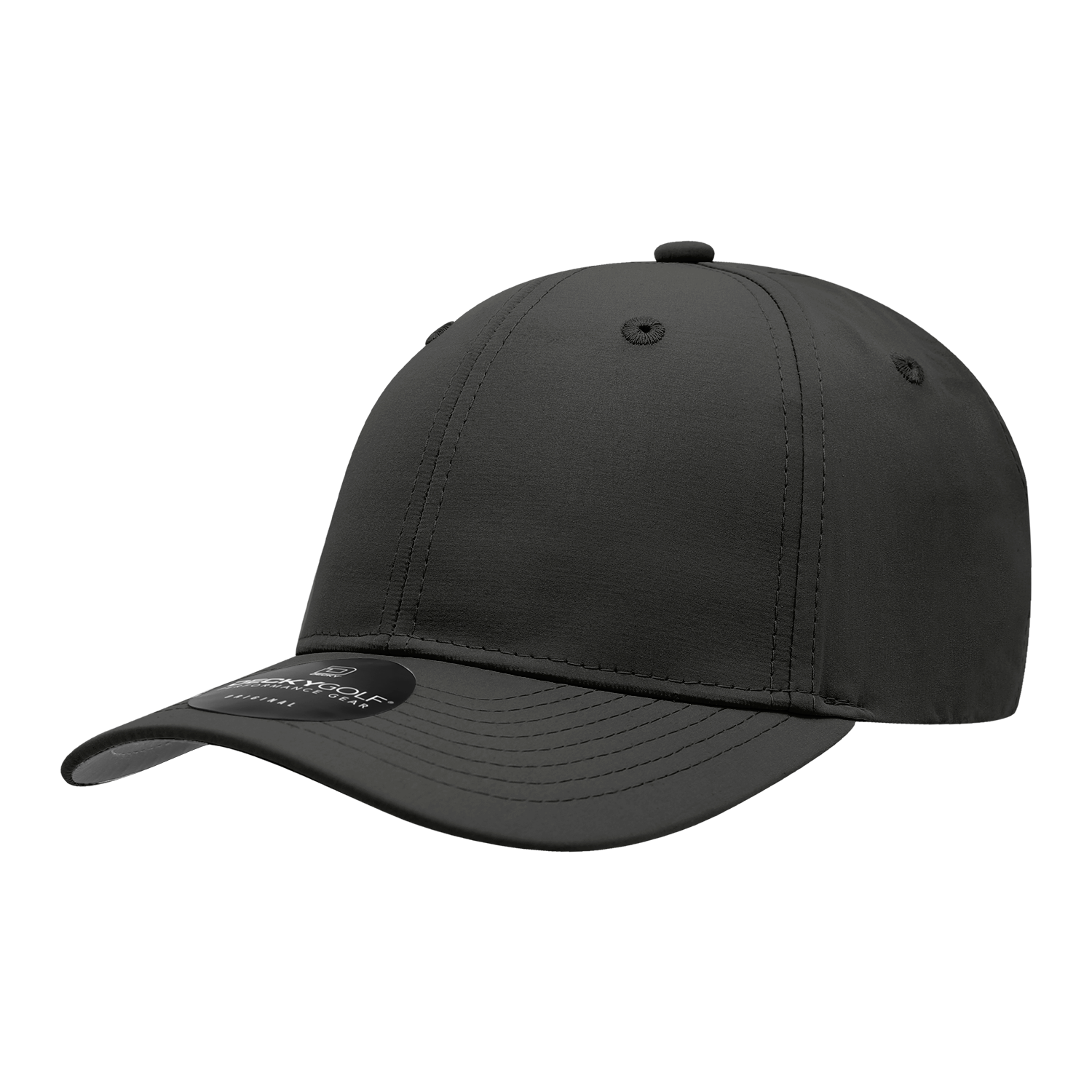 SKU:6401-1BLK|COLOR:Sleek HO L/C Structured Caps