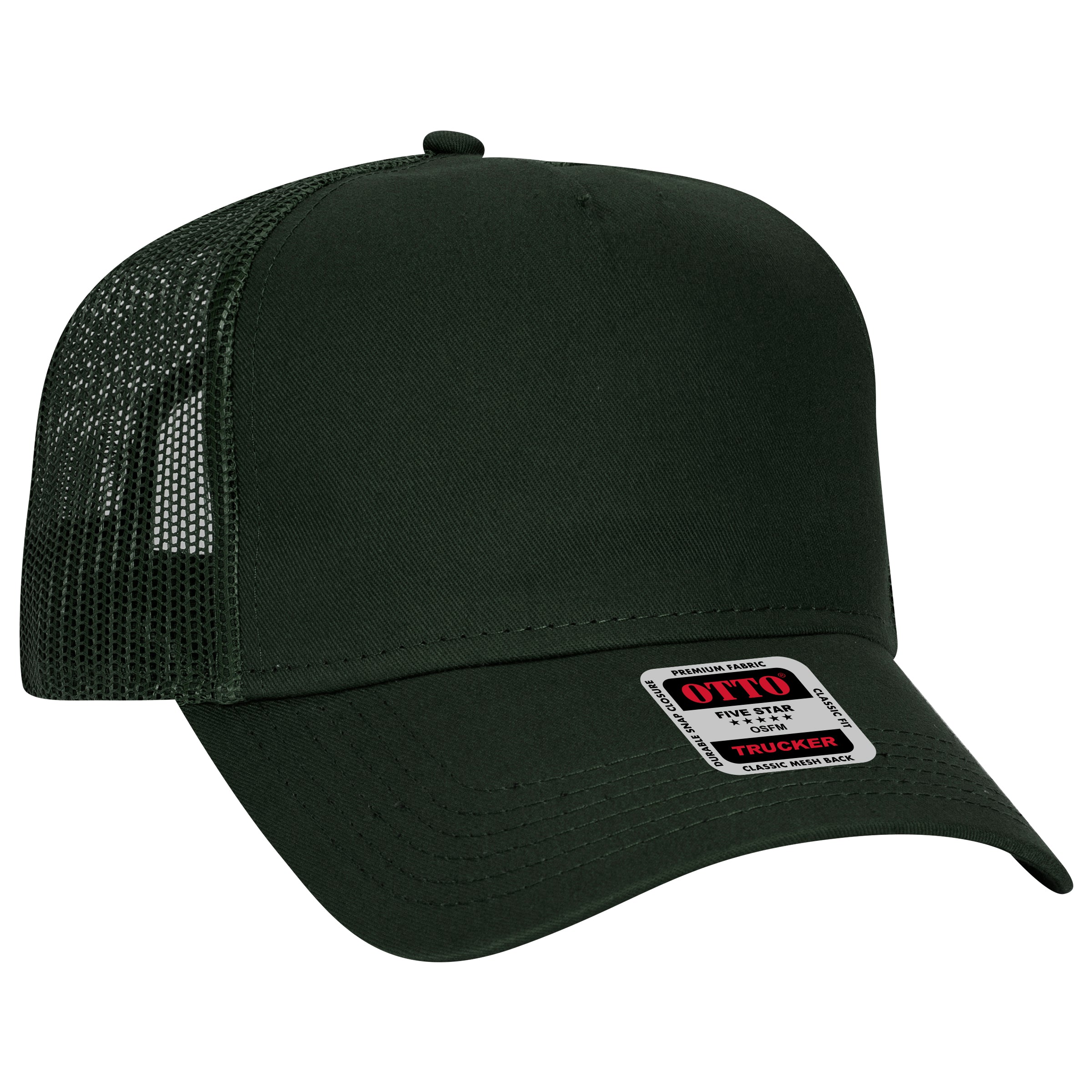 102-664 OTTO CAP 5 Panel Low Profile Mesh Back Trucker Hat