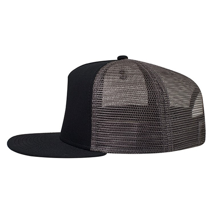 154-1124 OTTO CAP "OTTO SNAP" 5 Panel Mid Profile Mesh Back Trucker Snapback Hat