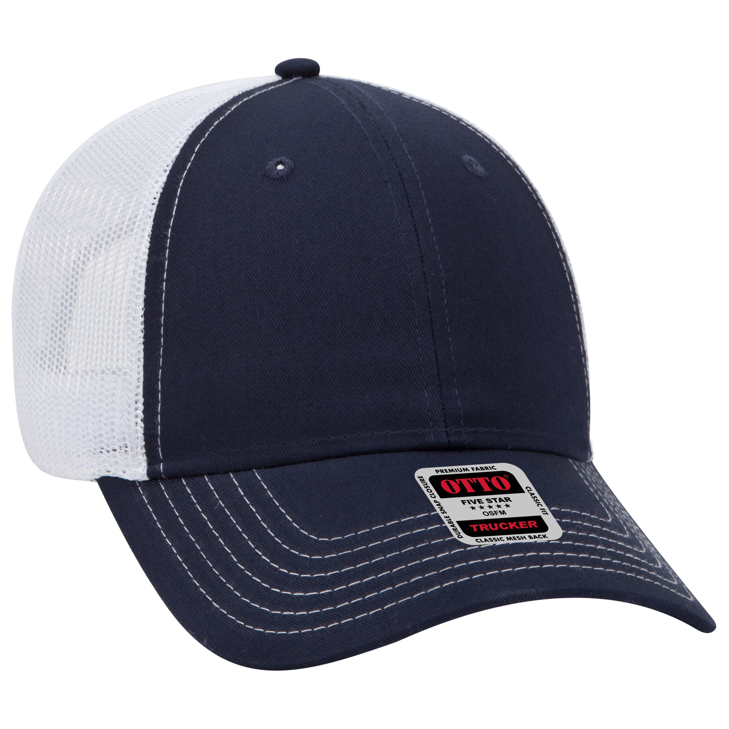 83-1239 OTTO CAP 6 Panel Low Profile Mesh Back Trucker Hat
