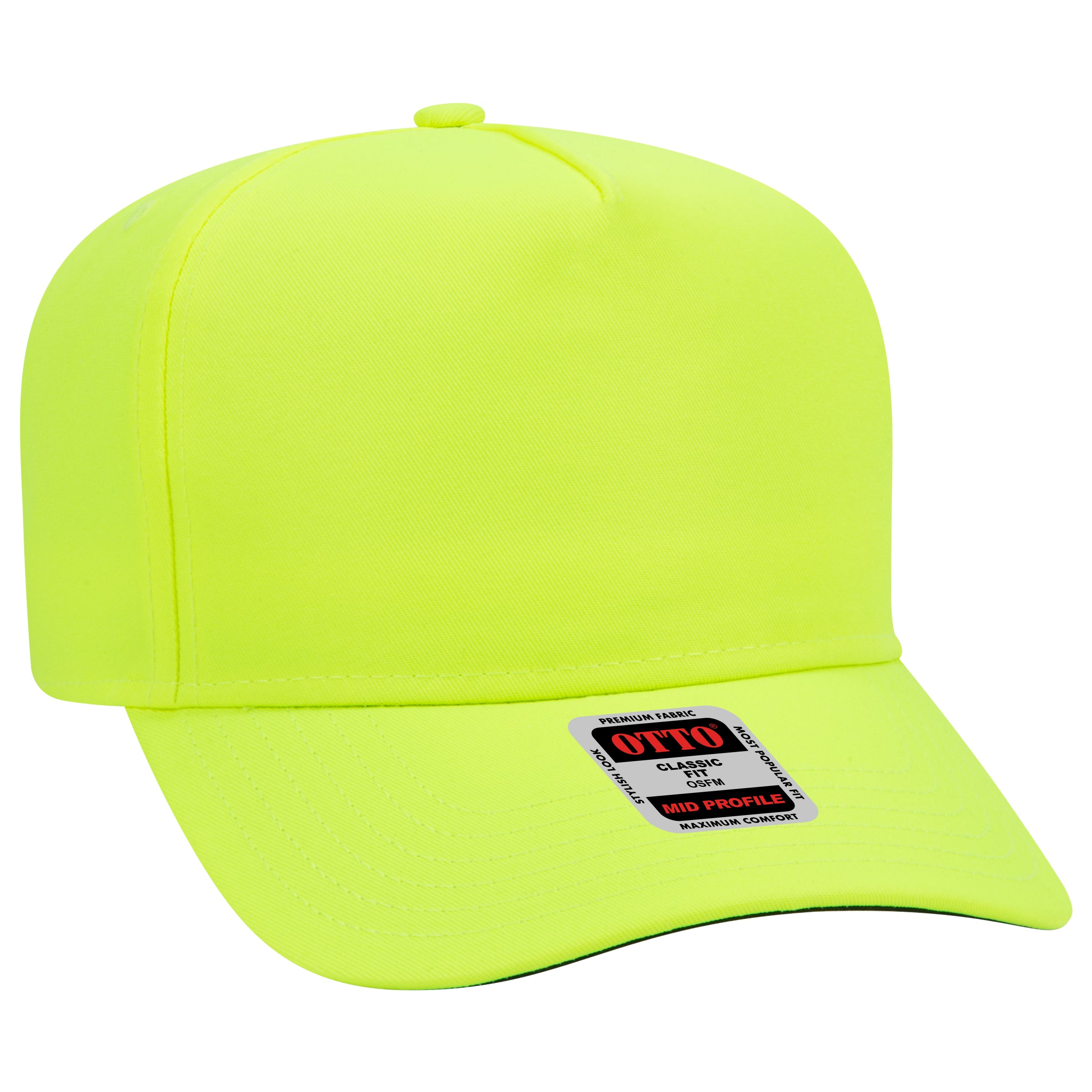 31-069 OTTO CAP 5 Panel Mid Profile Baseball Cap
