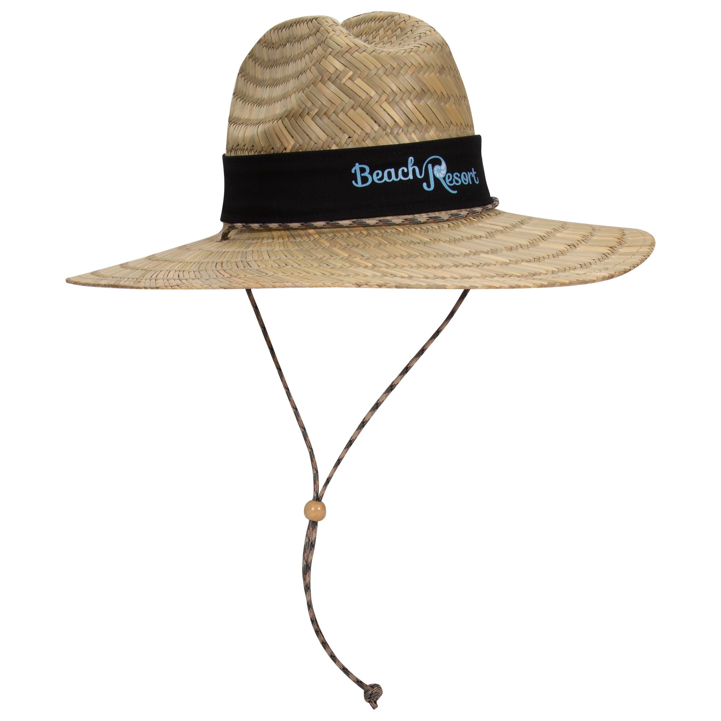 170-1325 OTTO CAP Straw Lifeguard Hat w/Adjustable Cord
