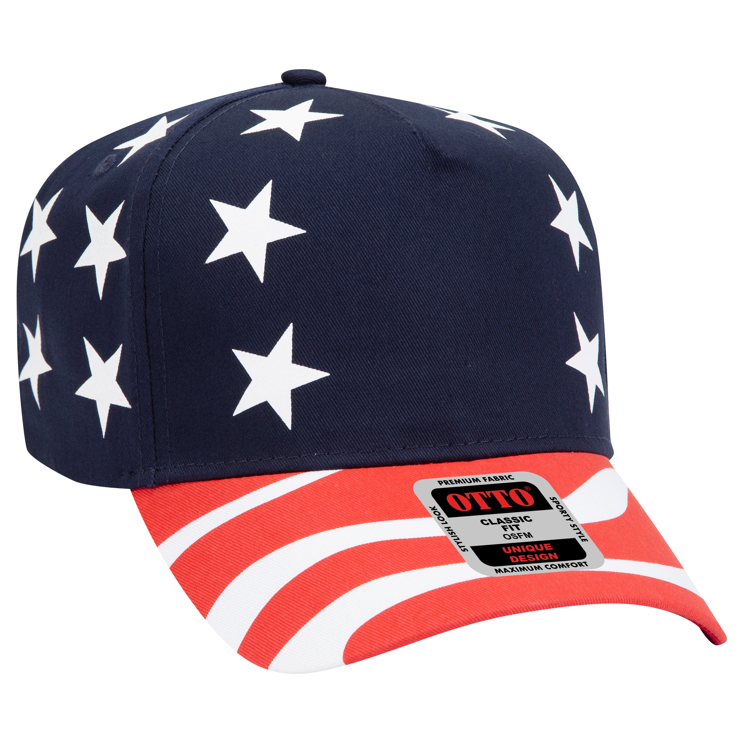 57-174 OTTO CAP 5 Panel Mid Profile Baseball Cap
