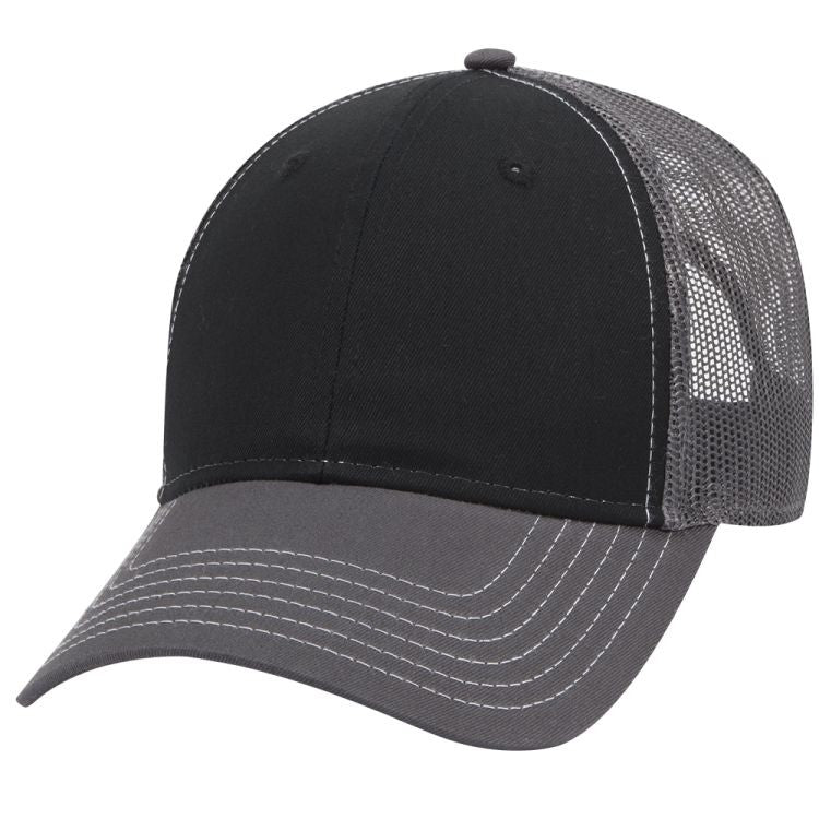 83-1239 OTTO CAP 6 Panel Low Profile Mesh Back Trucker Hat