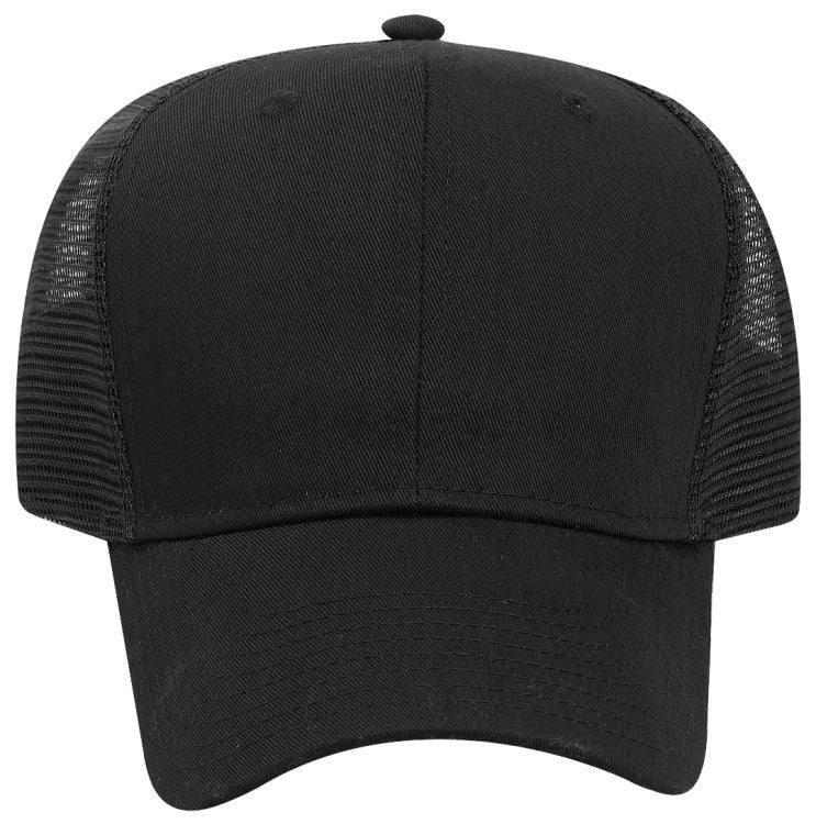 30-1103 OTTO CAP 6 Panel Mid Profile Mesh Back Trucker Hat