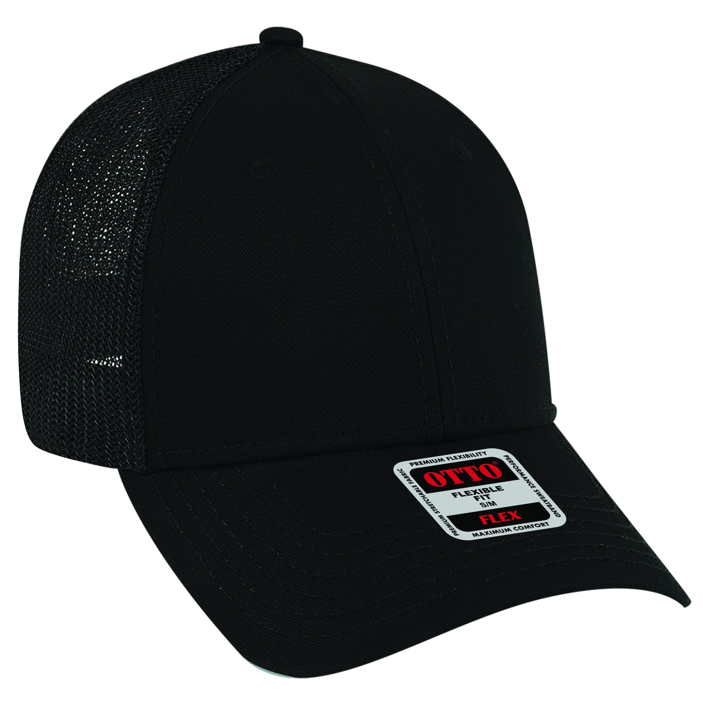 135-1230 OTTO CAP "OTTO FLEX" 6 Panel Low Profile Mesh Back Trucker Hat