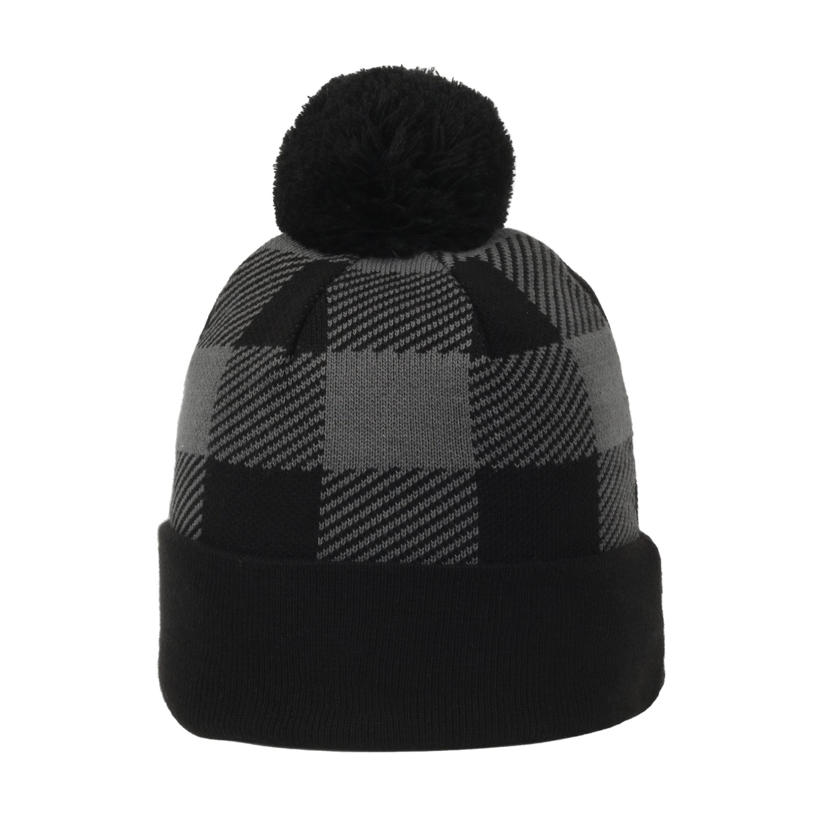 Outdoor Cap KNF-PLD Plaid Watch Cap with Pom