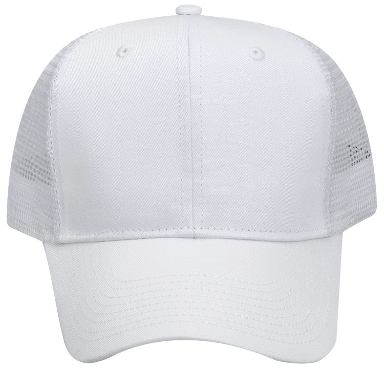 30-1103 OTTO CAP 6 Panel Mid Profile Mesh Back Trucker Hat