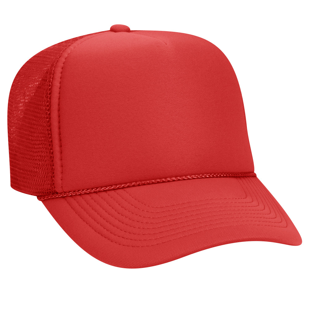 32-467 OTTO CAP 5 Panel Mid Profile Mesh Back Trucker Hat