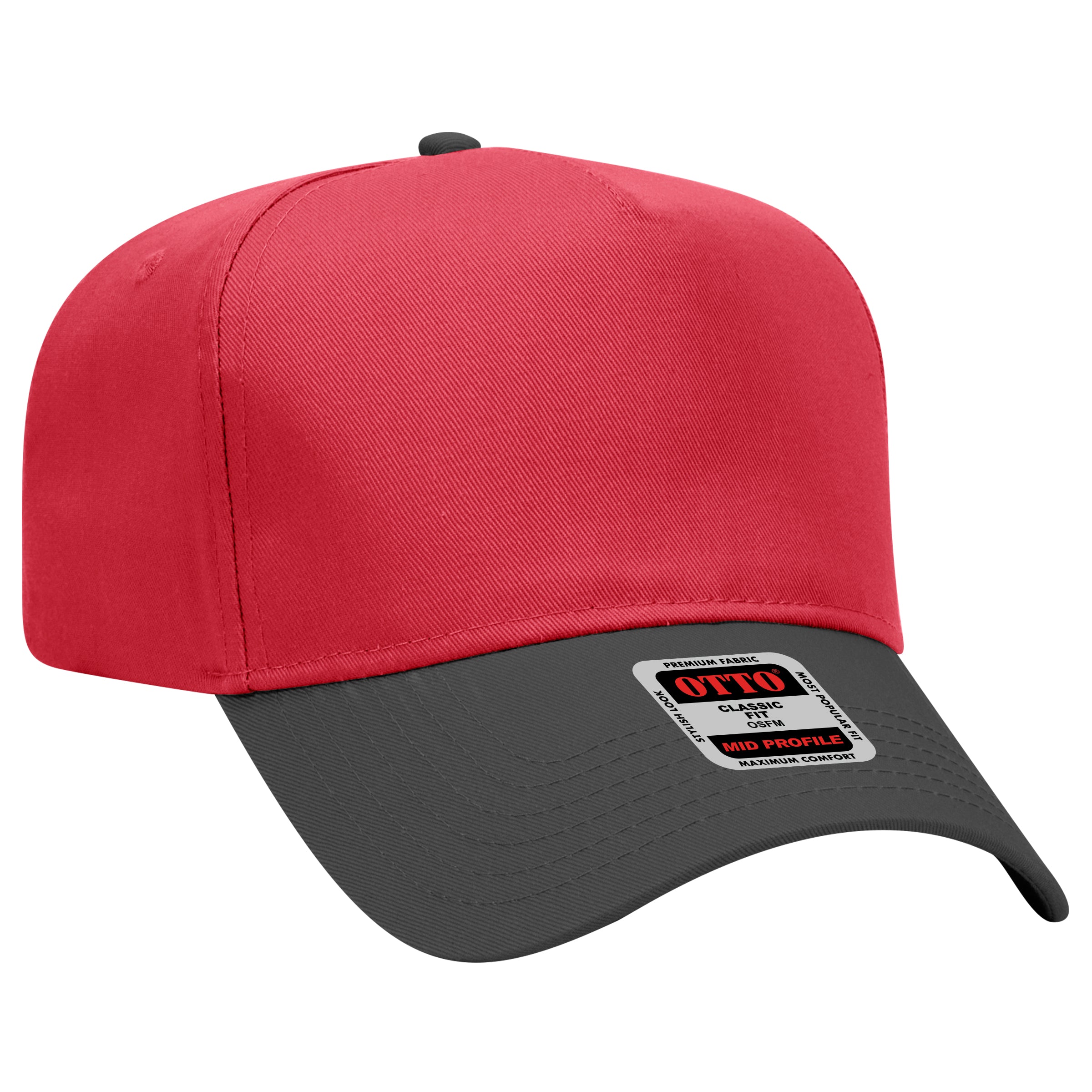 31-069 OTTO CAP 5 Panel Mid Profile Baseball Cap