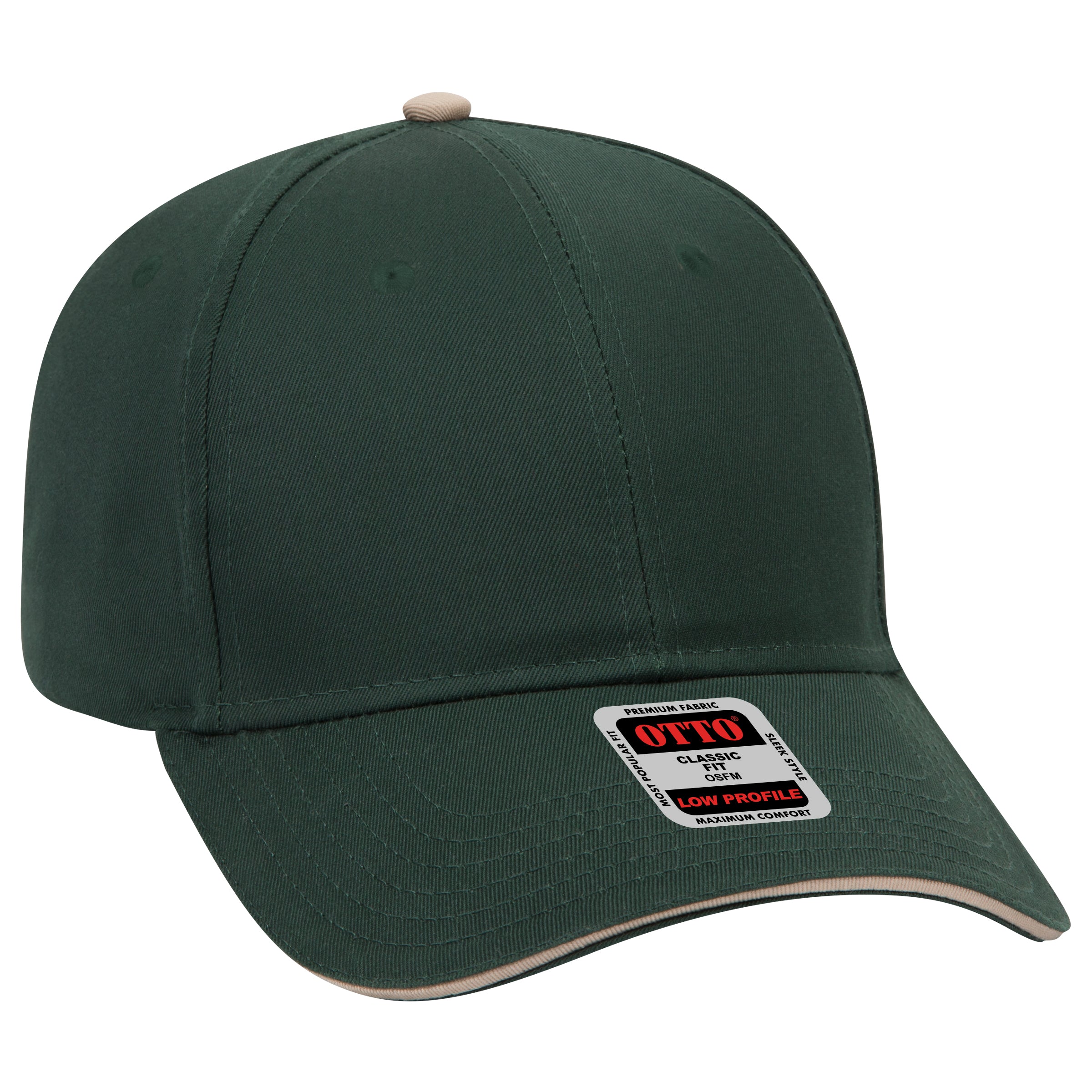 23-434 OTTO CAP 6 Panel Low Profile Baseball Cap