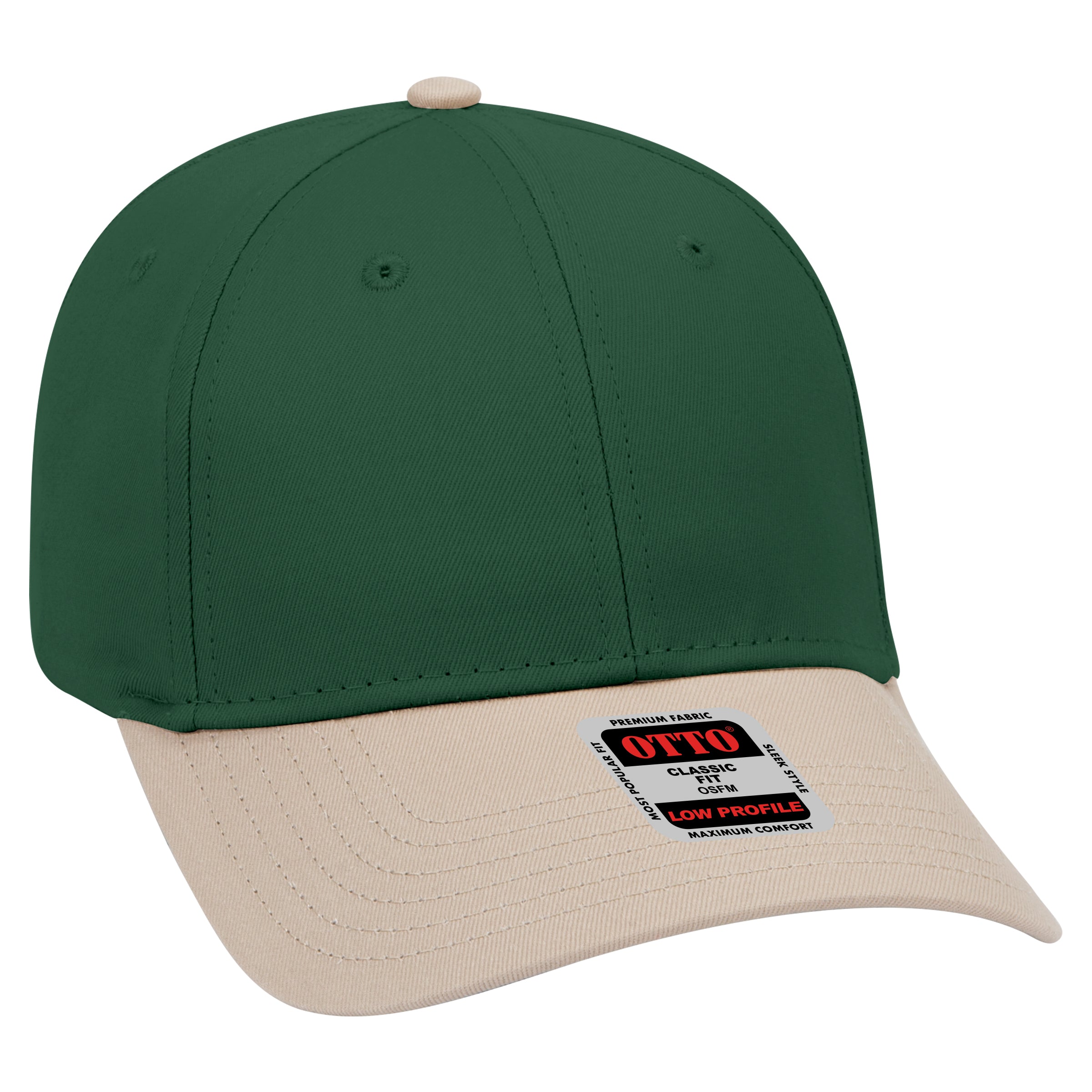 19-536 OTTO CAP 6 Panel Low Profile Baseball Cap