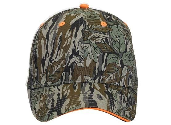 106-752 OTTO CAP Camouflage 6 Panel Low Profile Mesh Back Trucker Hat