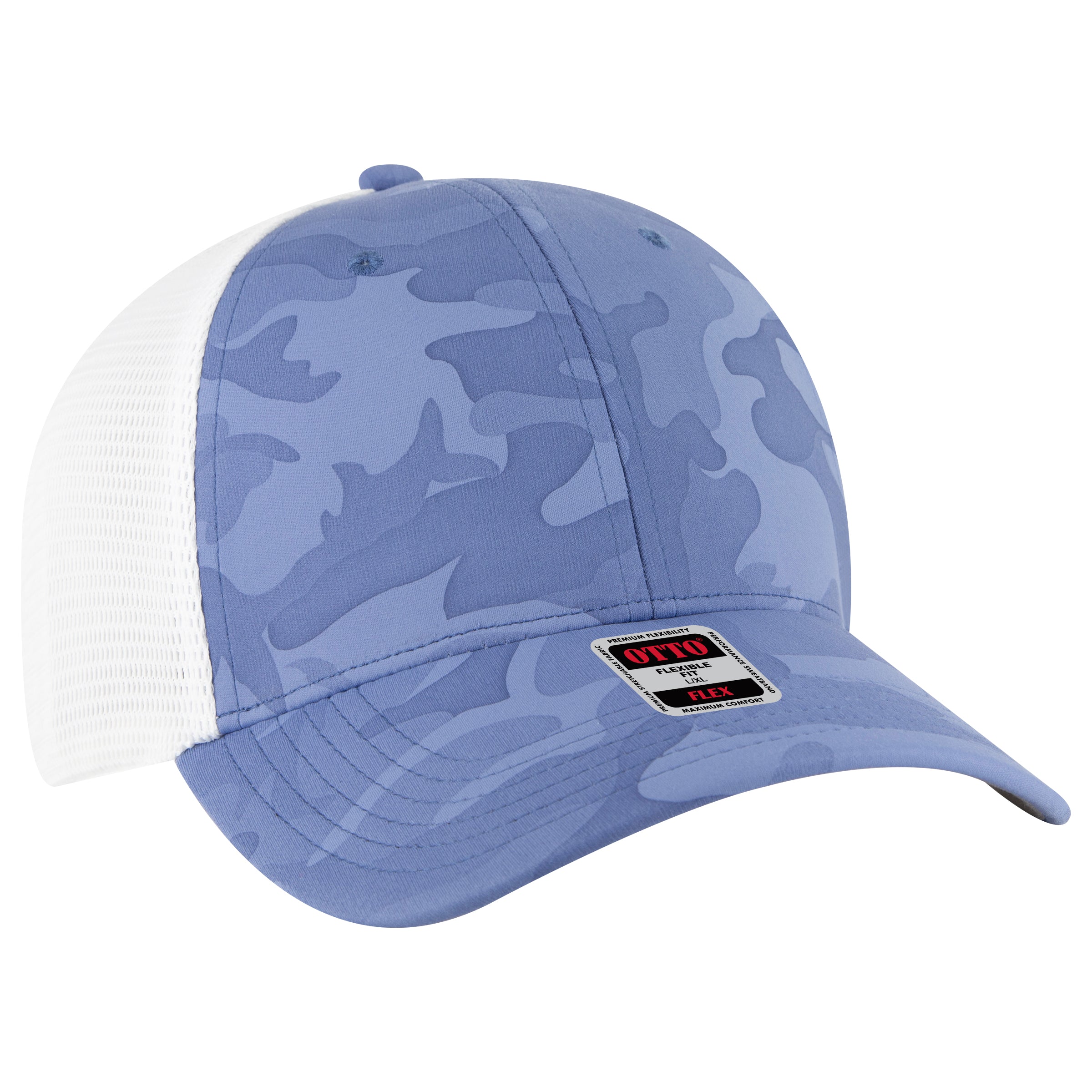 135-2 OTTO CAP "OTTO FLEX" 6 Panel Low Profile Mesh Back Trucker Hat