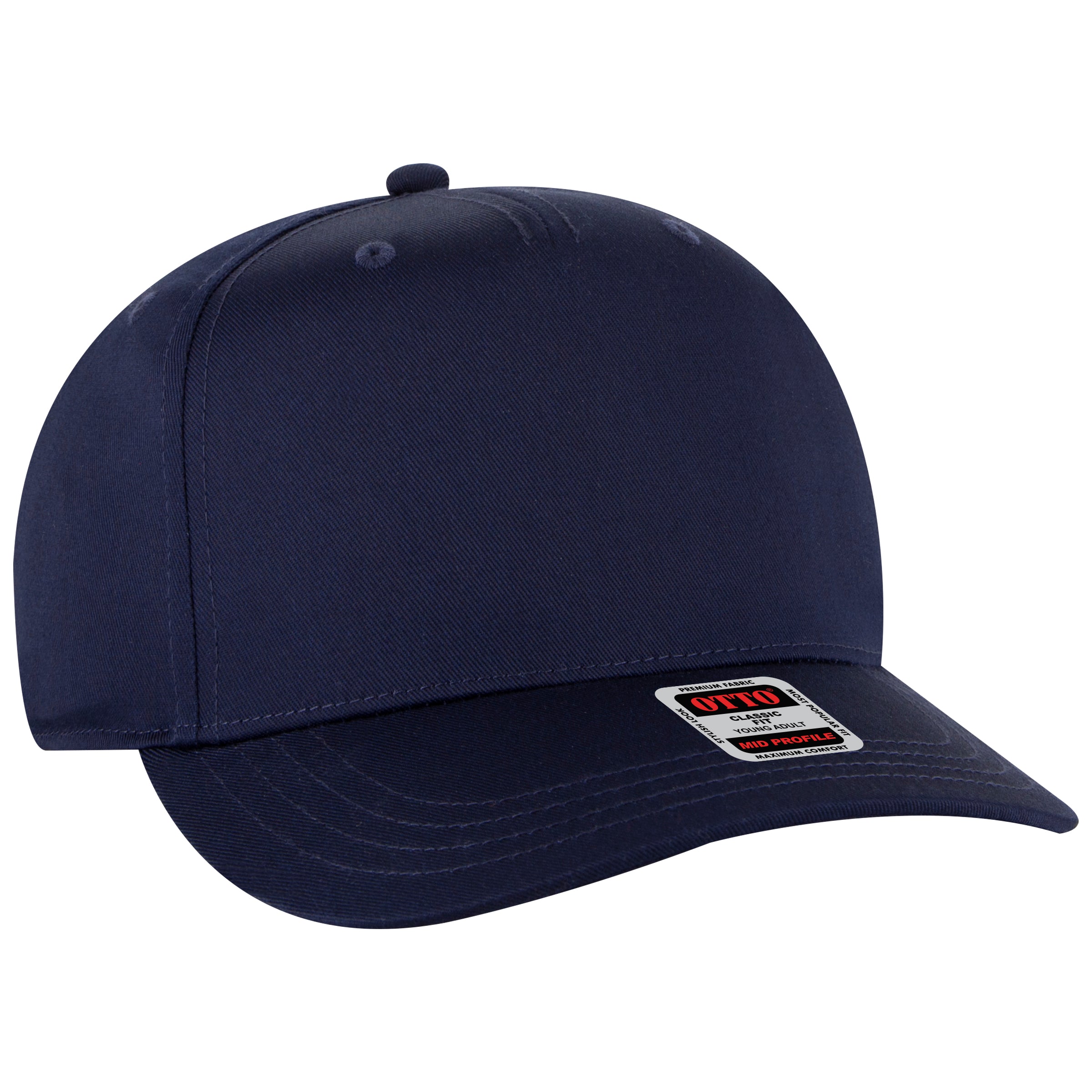 31-069 OTTO CAP 5 Panel Mid Profile Baseball Cap