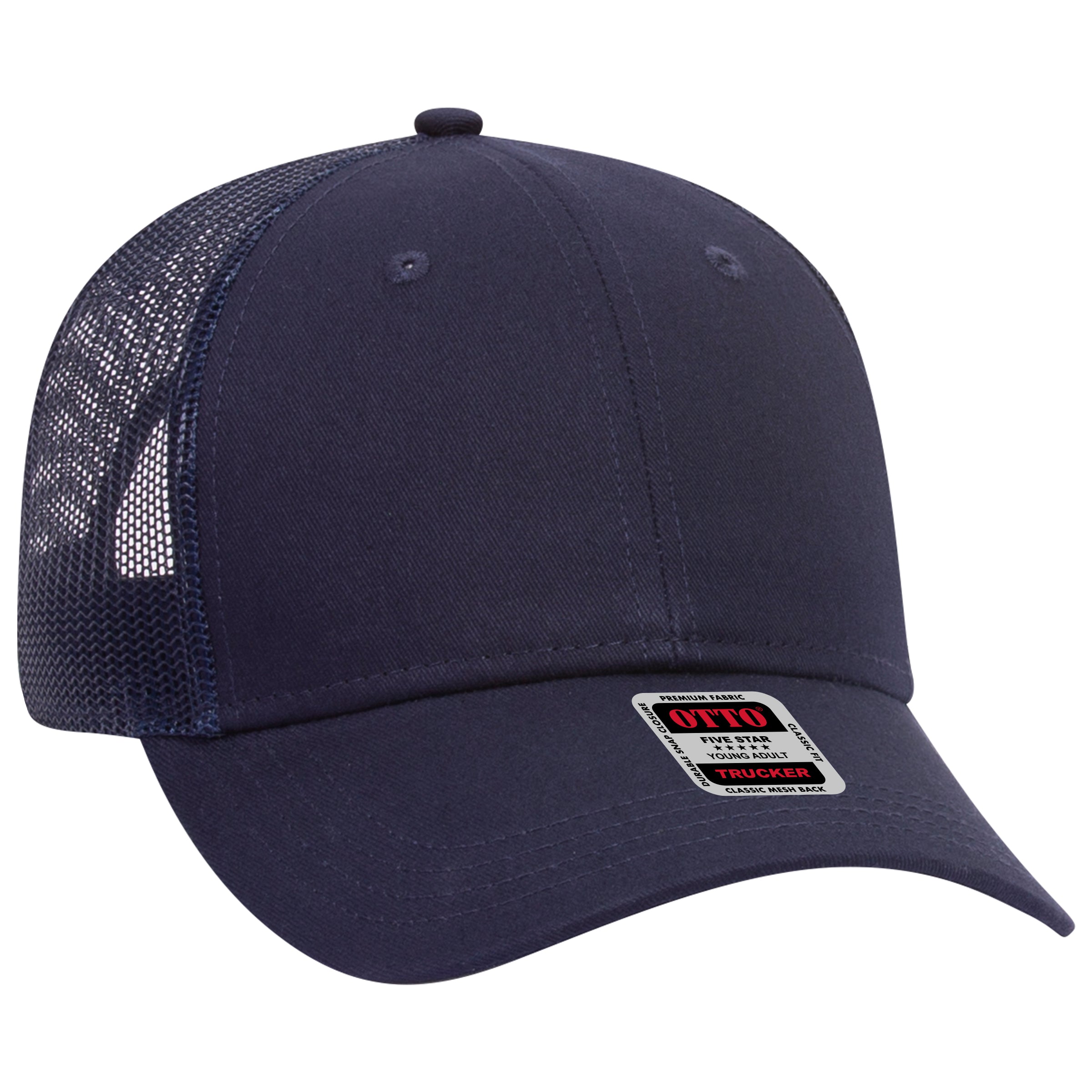 83-473 OTTO CAP 6 Panel Low Profile Mesh Back Trucker Hat