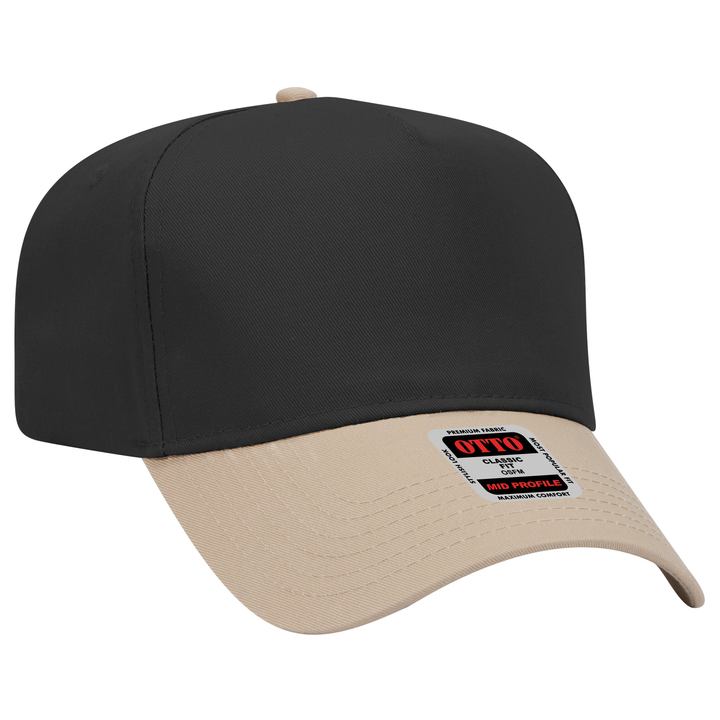31-069 OTTO CAP 5 Panel Mid Profile Baseball Cap