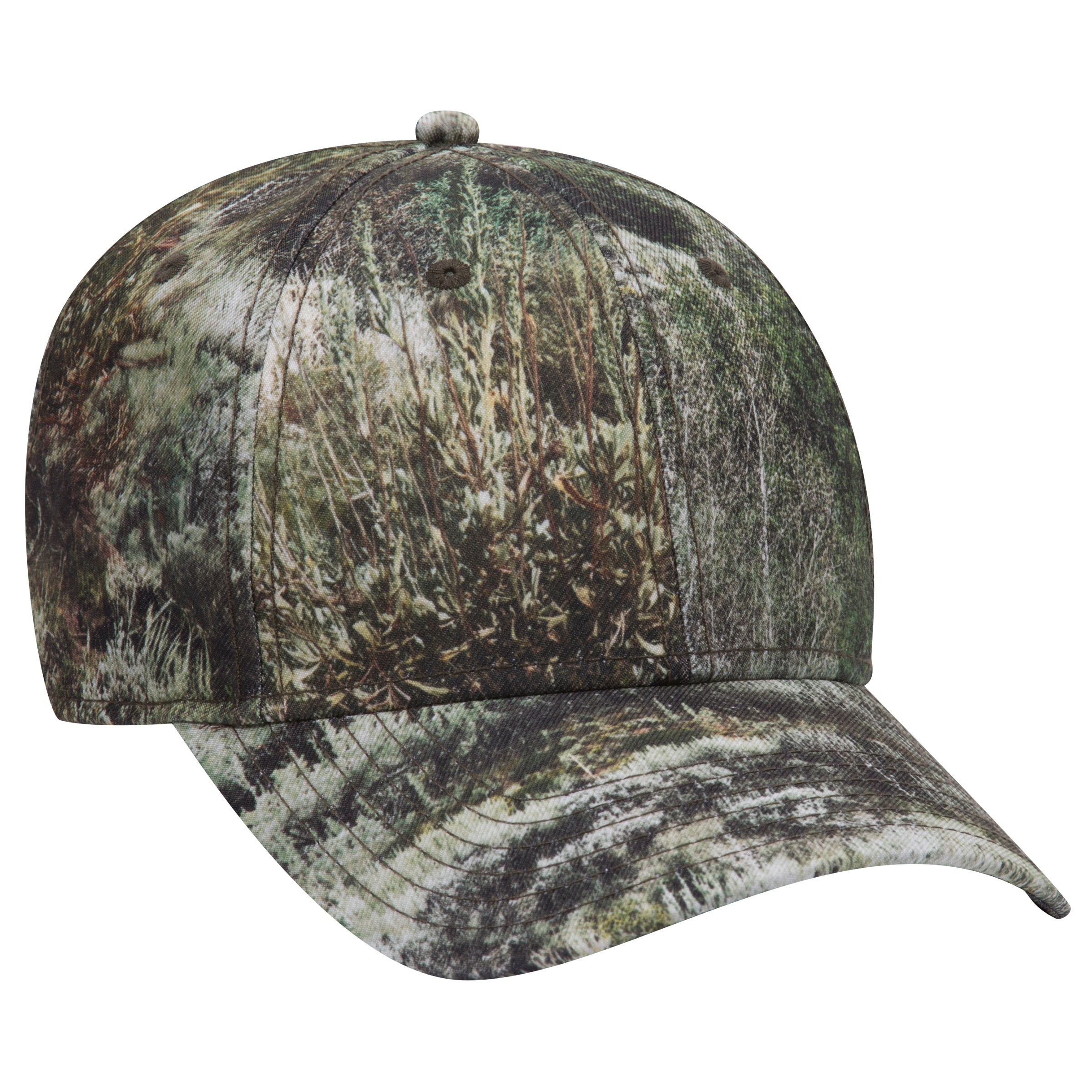 171-1295 OTTO CAP Mossy Oak Camouflage Superior Polyester Twill 6 Panel Low Profile Baseball Cap