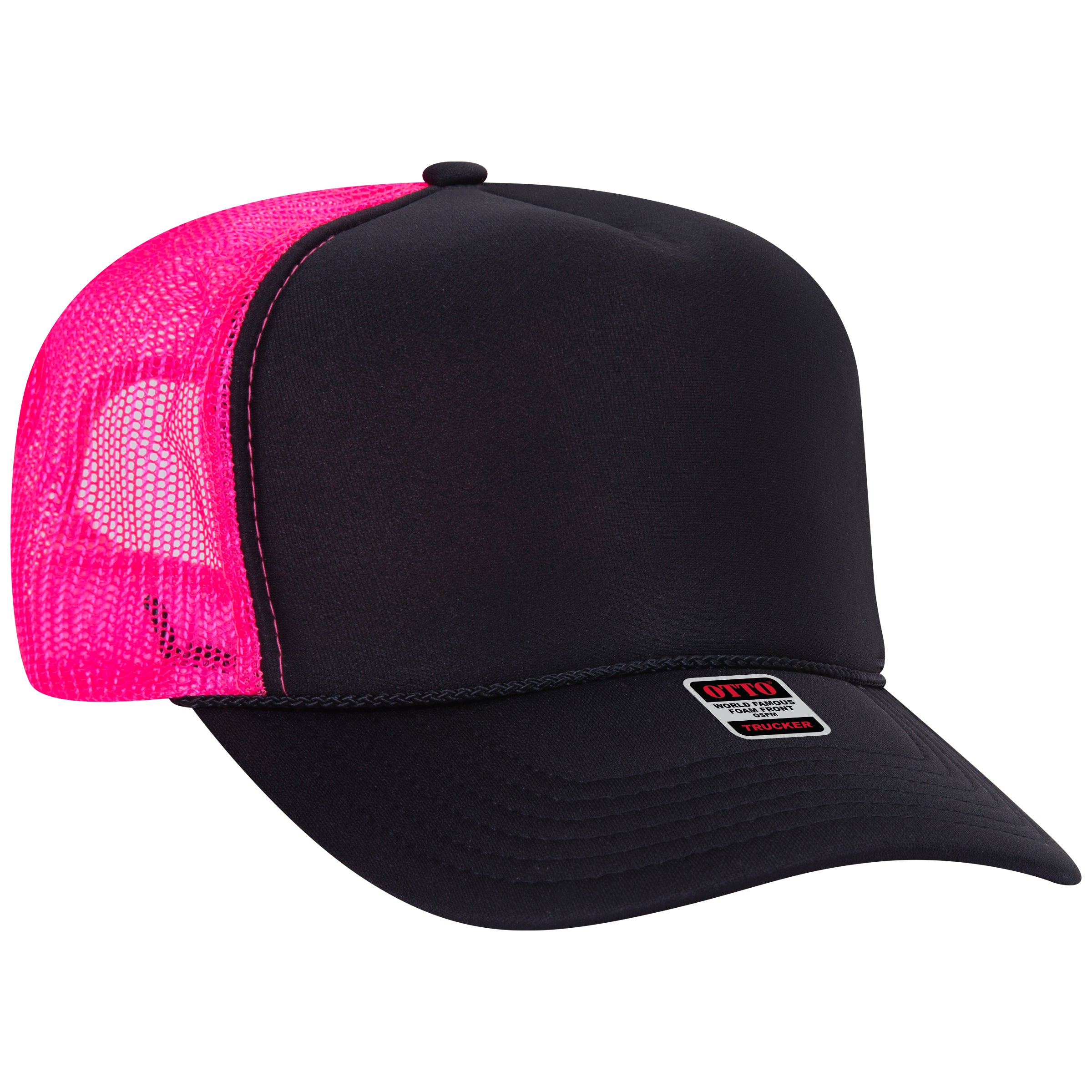 39-165 OTTO CAP 5 Panel High Crown Mesh Back Trucker Hat