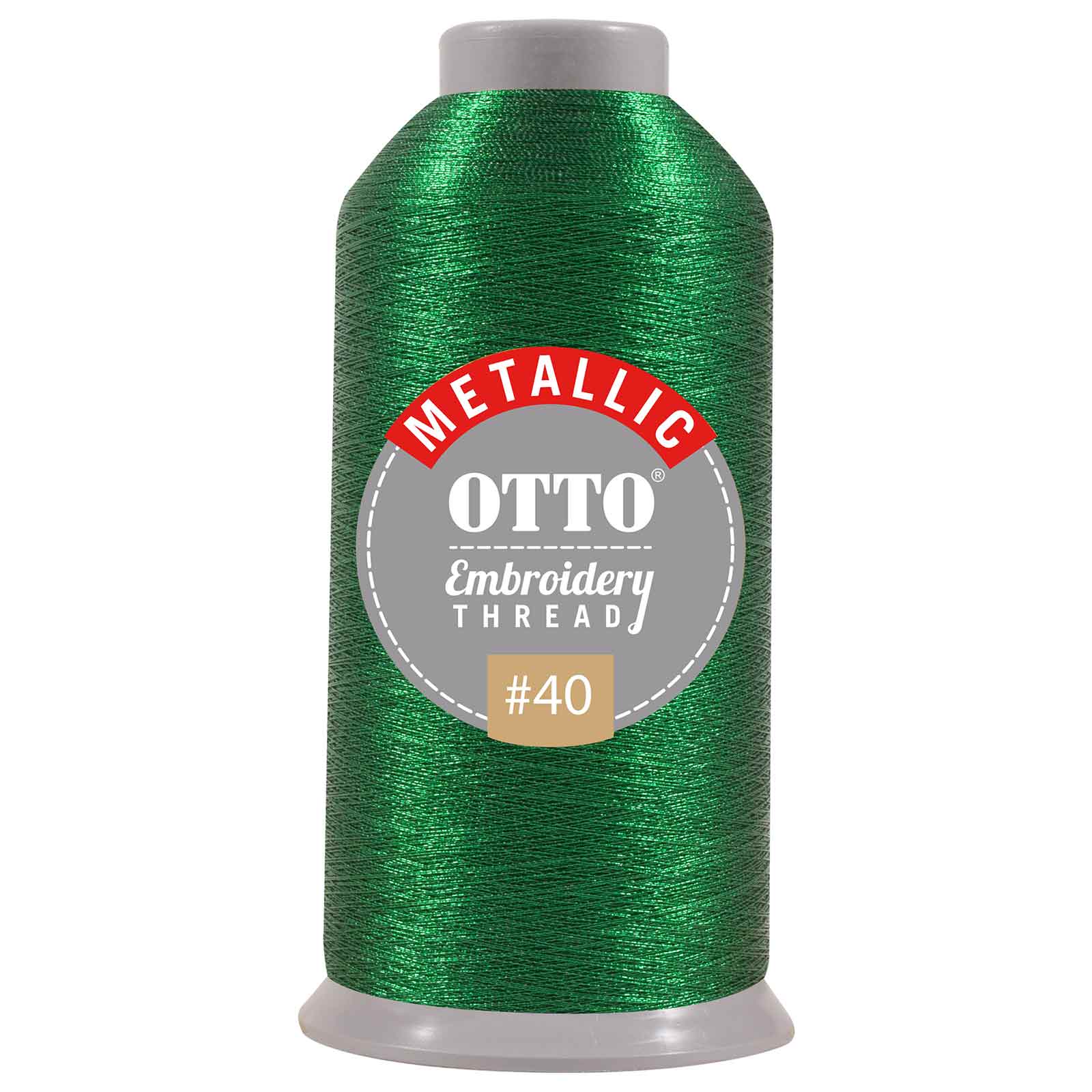 157-106 OTTO Embroidery Metallic Thread #40 3,300 yd. Cone