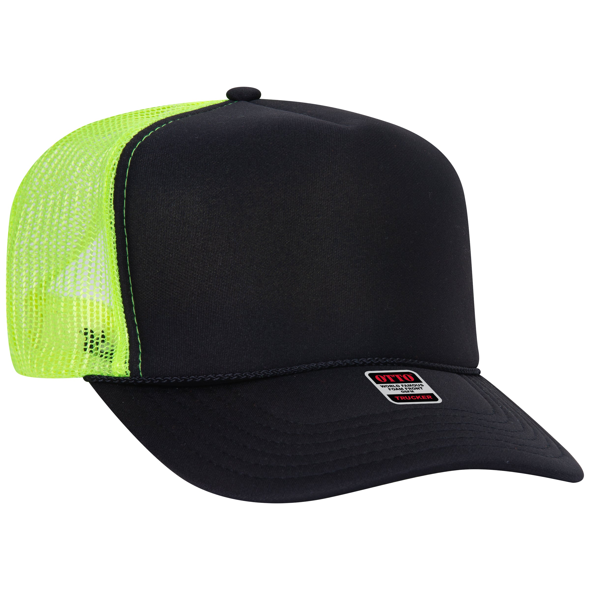 39-165 OTTO CAP 5 Panel High Crown Mesh Back Trucker Hat