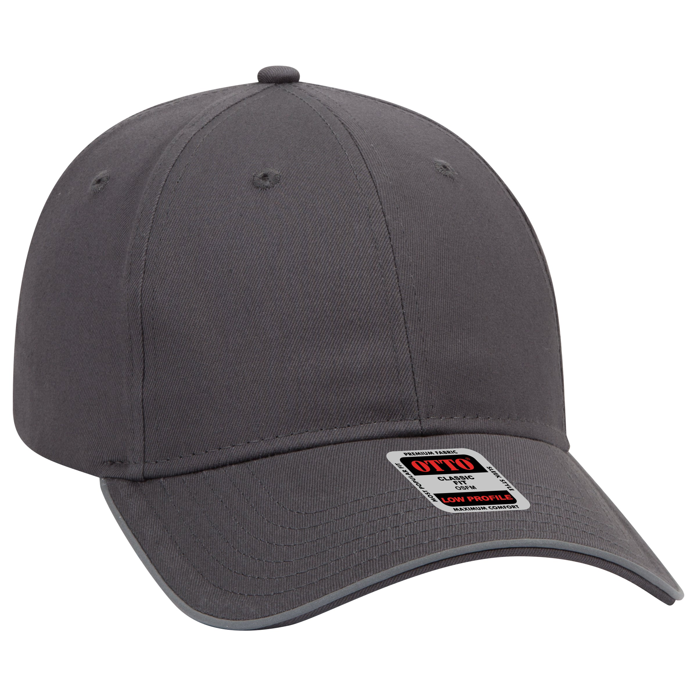 19-1261 OTTO CAP Reflective 6 Panel Low Profile Baseball Cap
